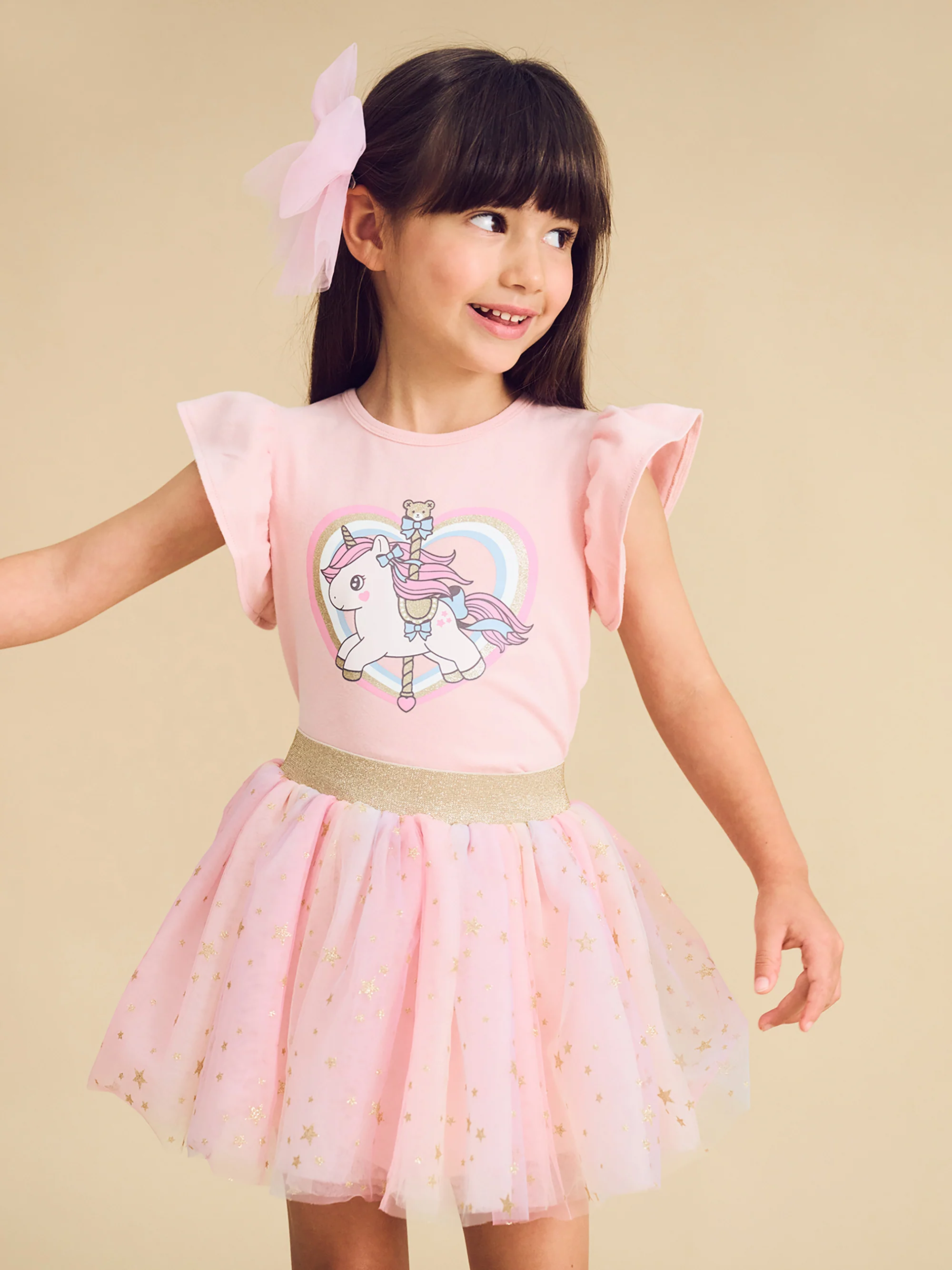 Carousel Frill T-Shirt - Candy - Image 2