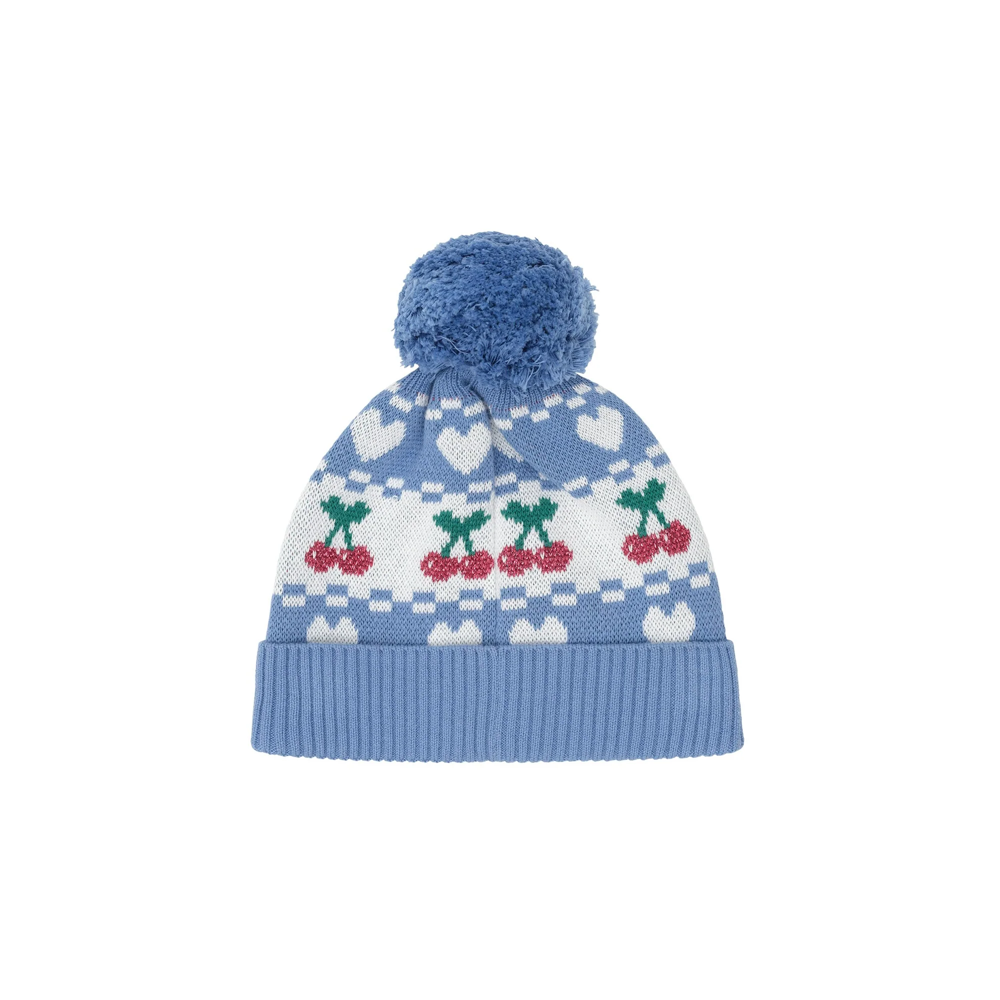 Cherry Heart Knit Beanie - Image 6