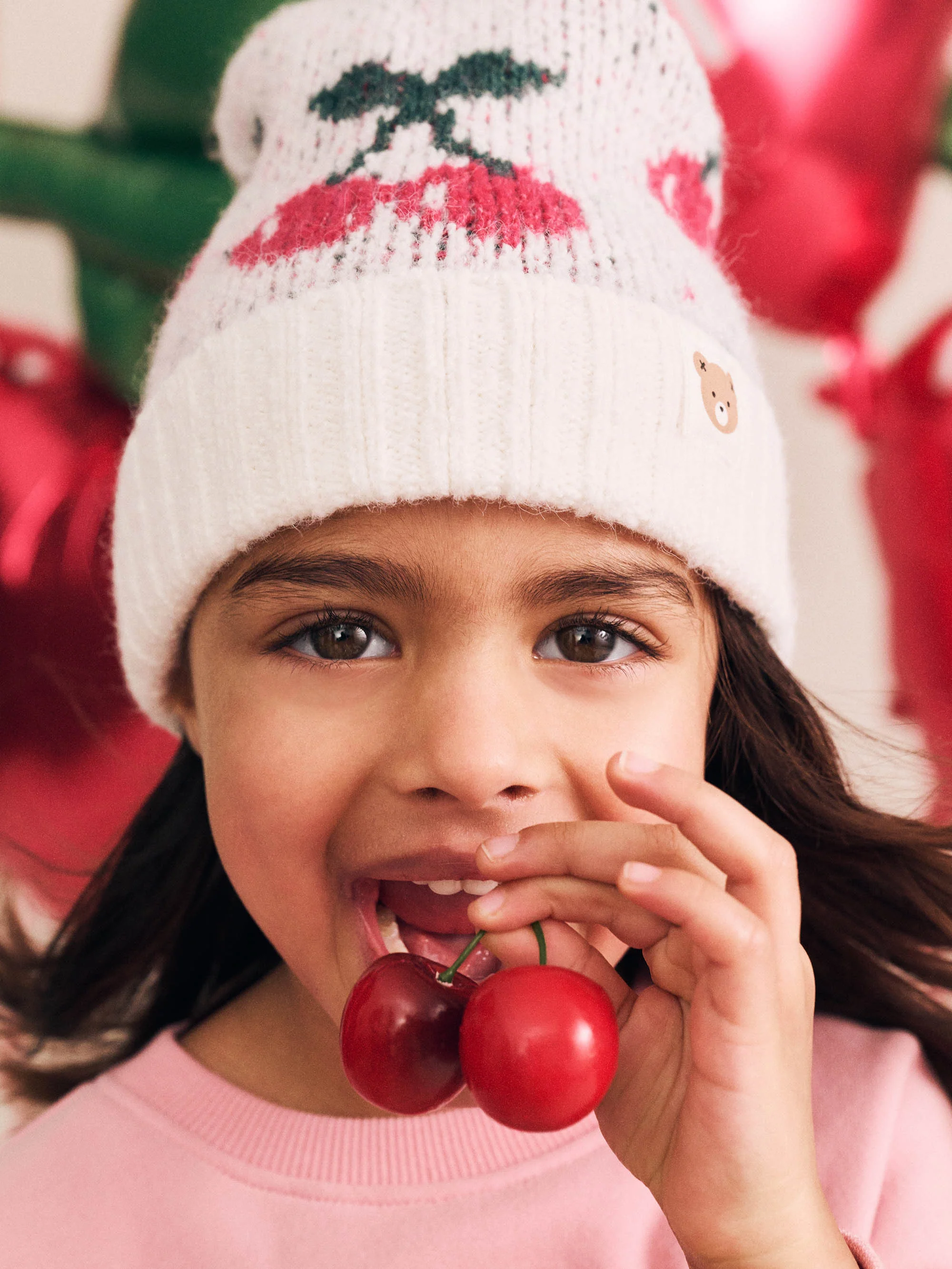 Cherry Knit Beanie - Image 2