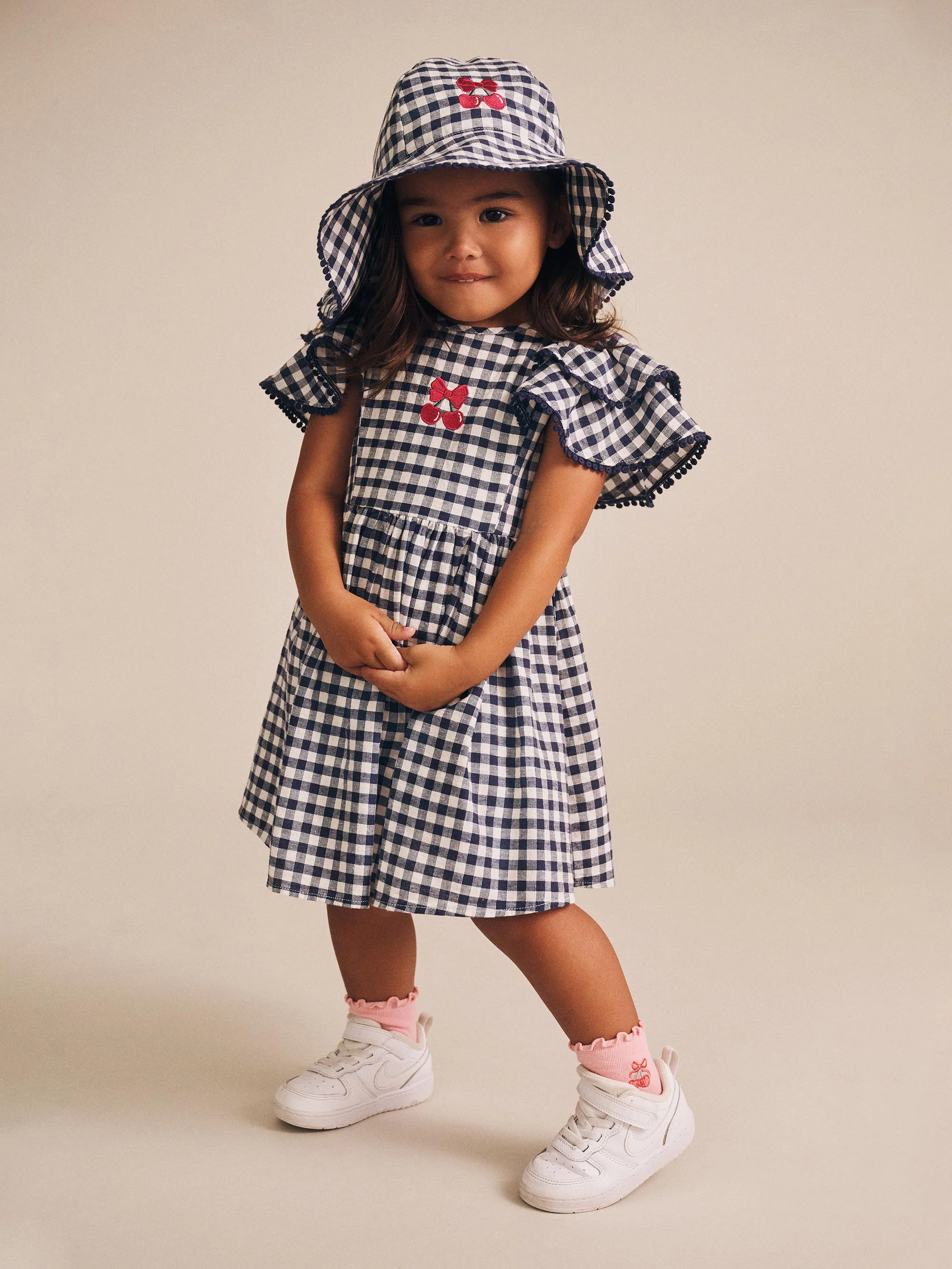 Cherry Pie Frill Dress Check - Image 2