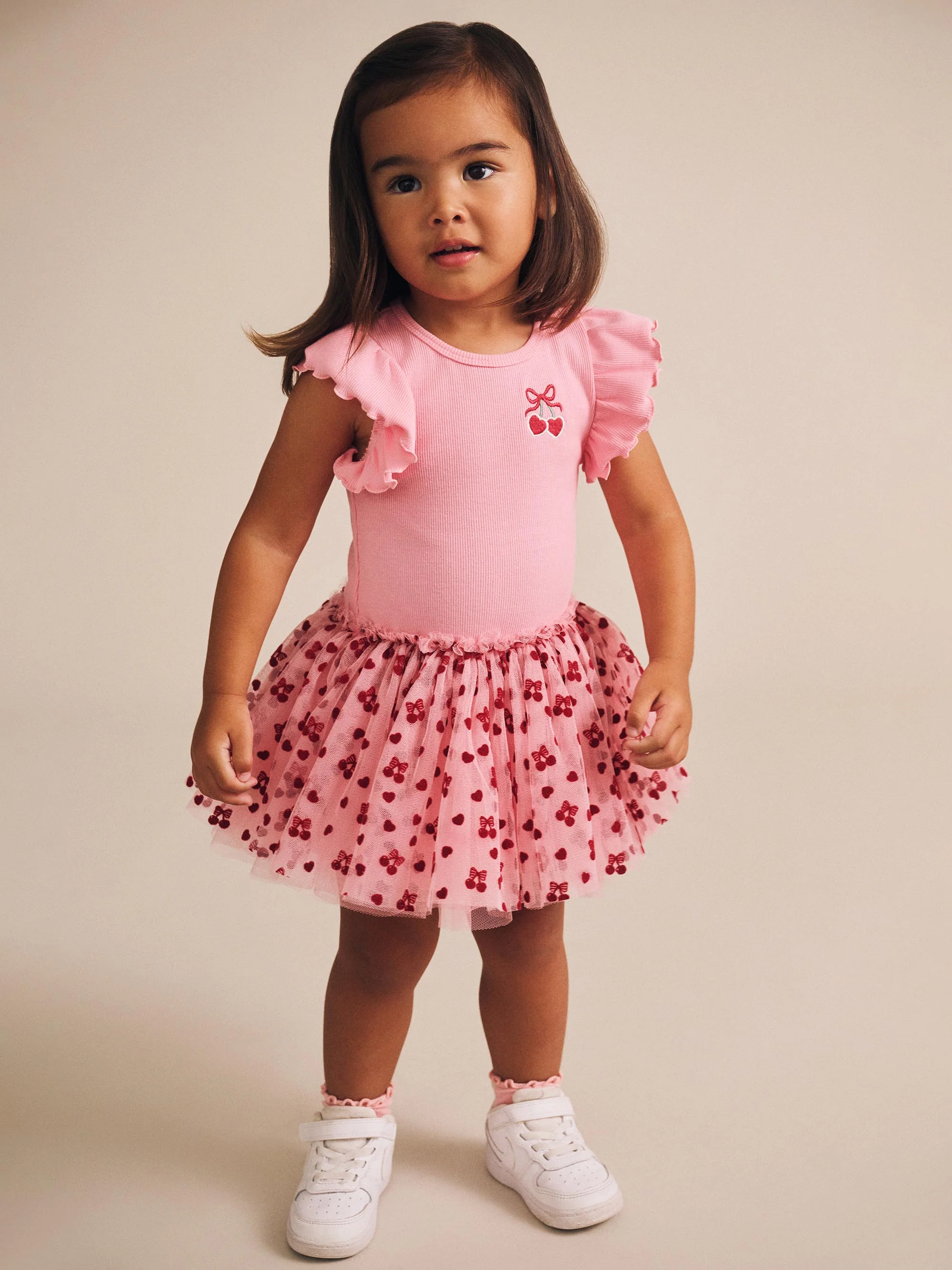 Cherry Pie Rib Tulle Dress - Image 3