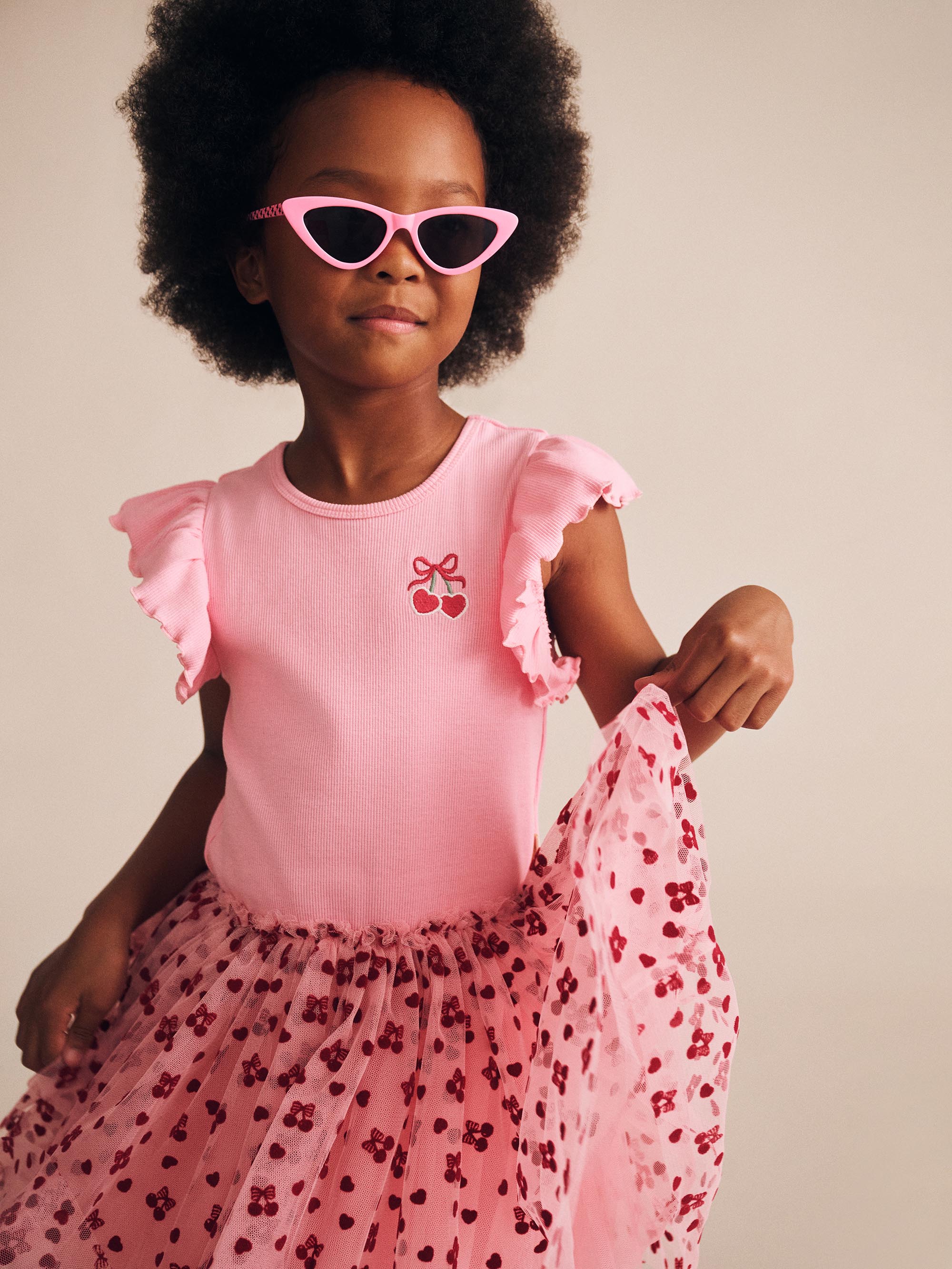 Cherry Pie Rib Tulle Dress - Image 5