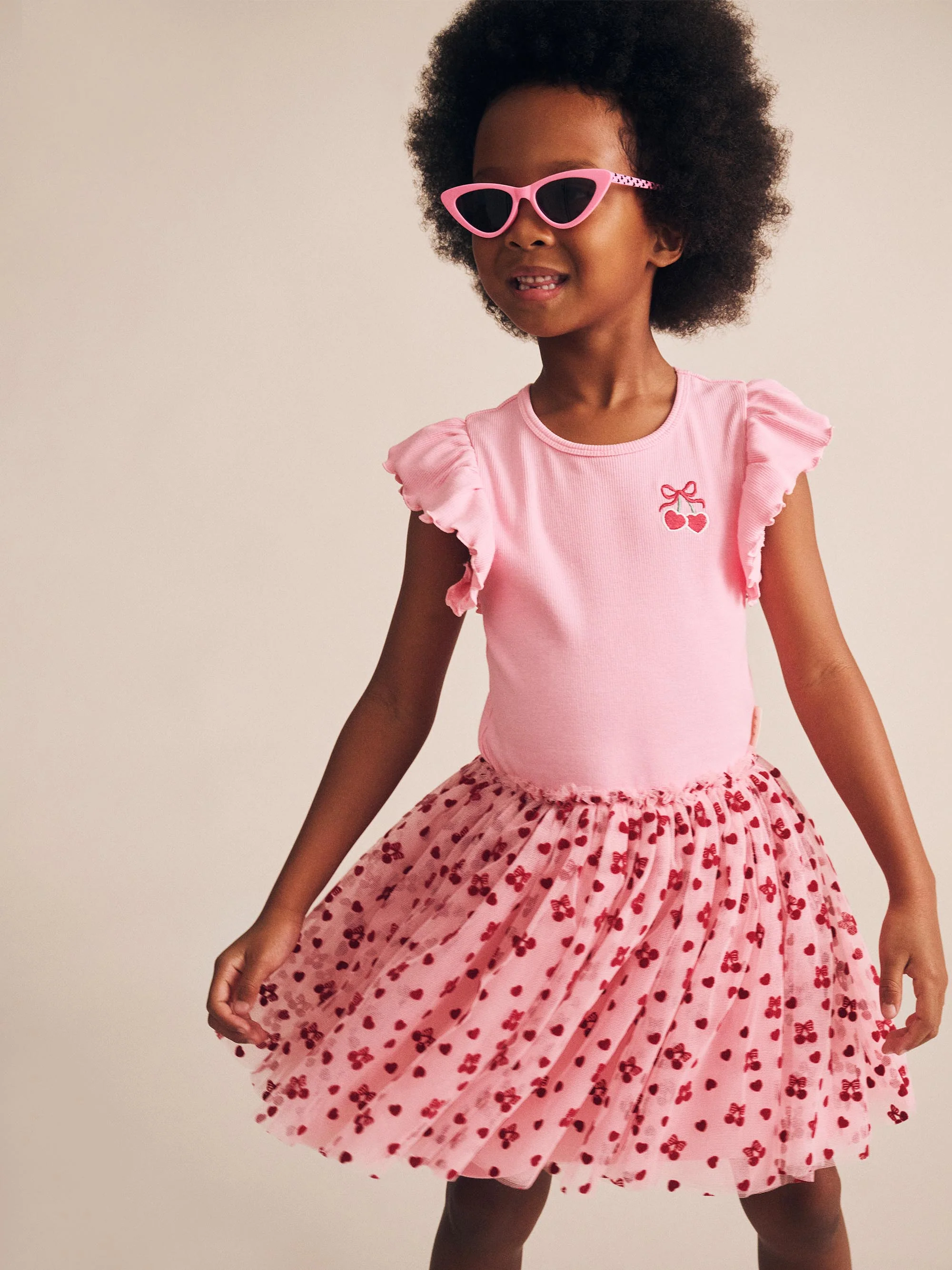 Cherry Pie Rib Tulle Dress - Image 6