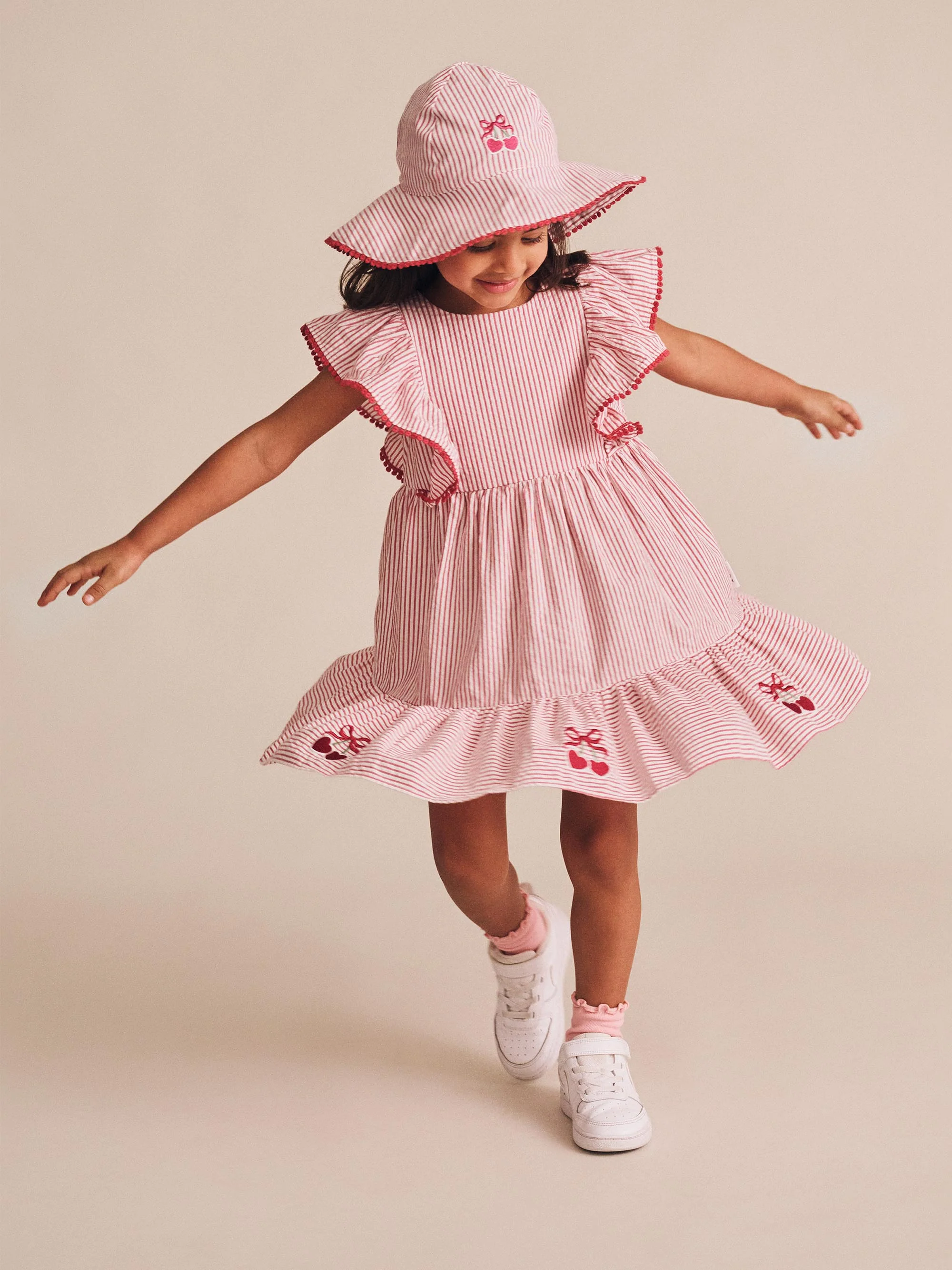 Cherry Pie Stripe Dress - Image 3