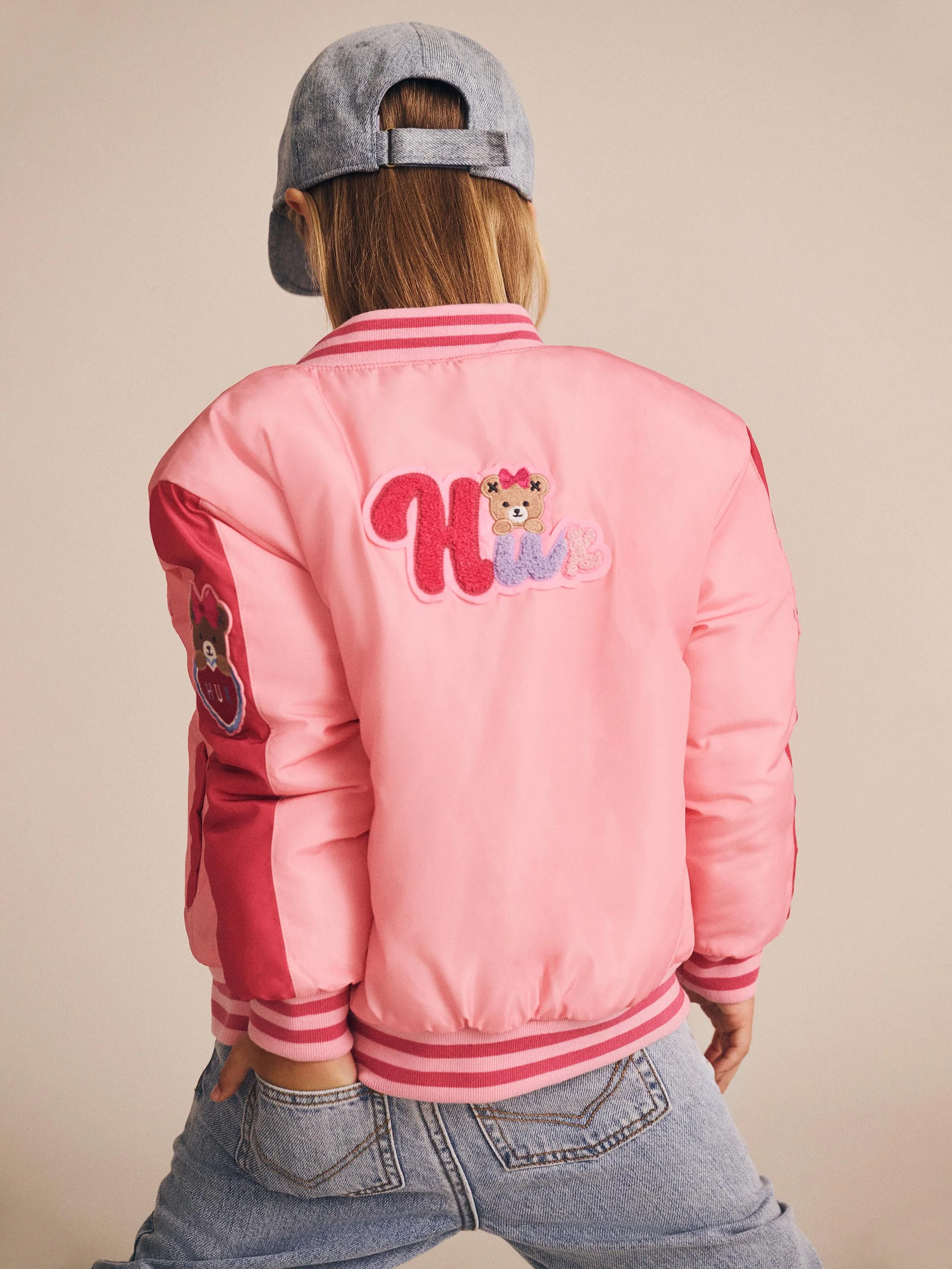 Huxbaby Cherry Varsity Bomber Jacket - Image 2