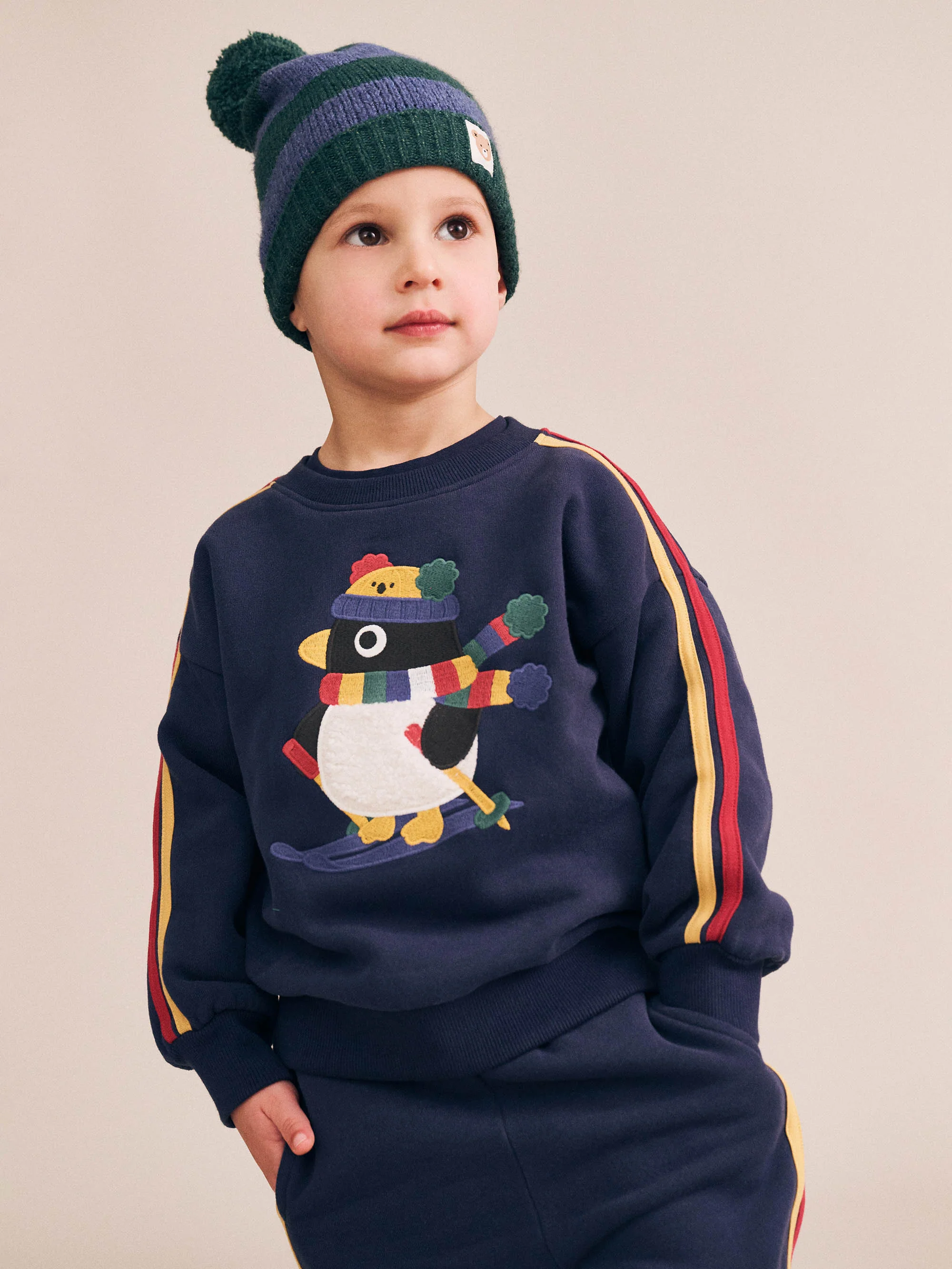 Classic Stripe Knit Beanie - Image 2