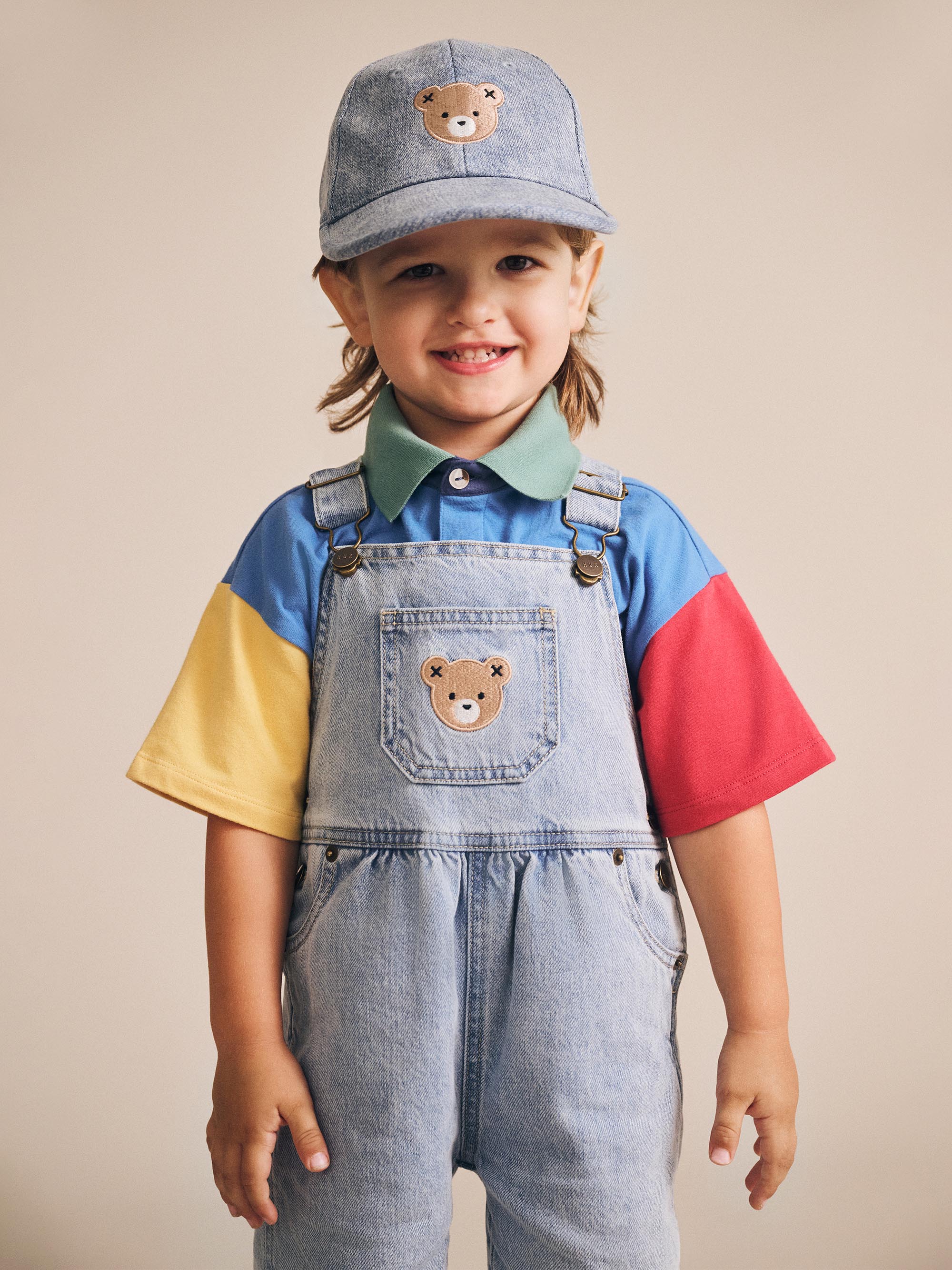 Huxbaby Colour Block Boxy Polo Tee - Image 3