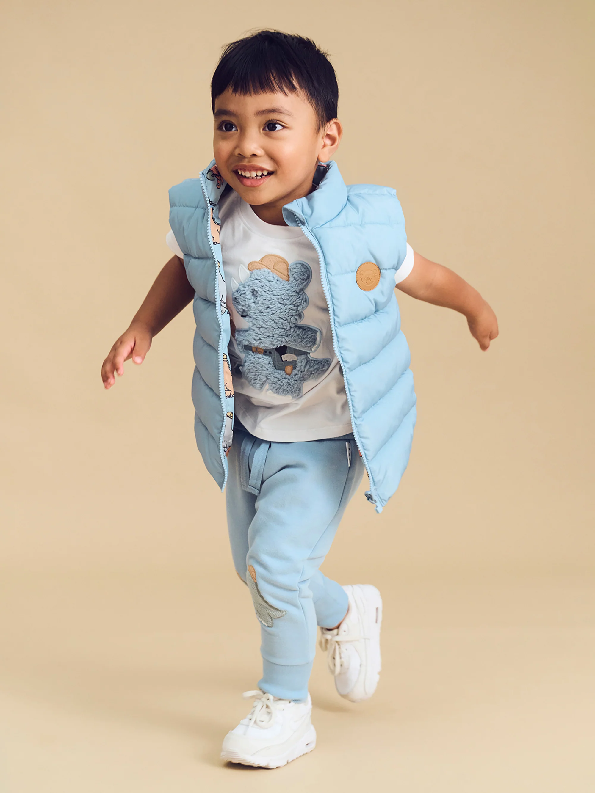 Construction Dinos Reversible Vest - Marine Blue - Image 2