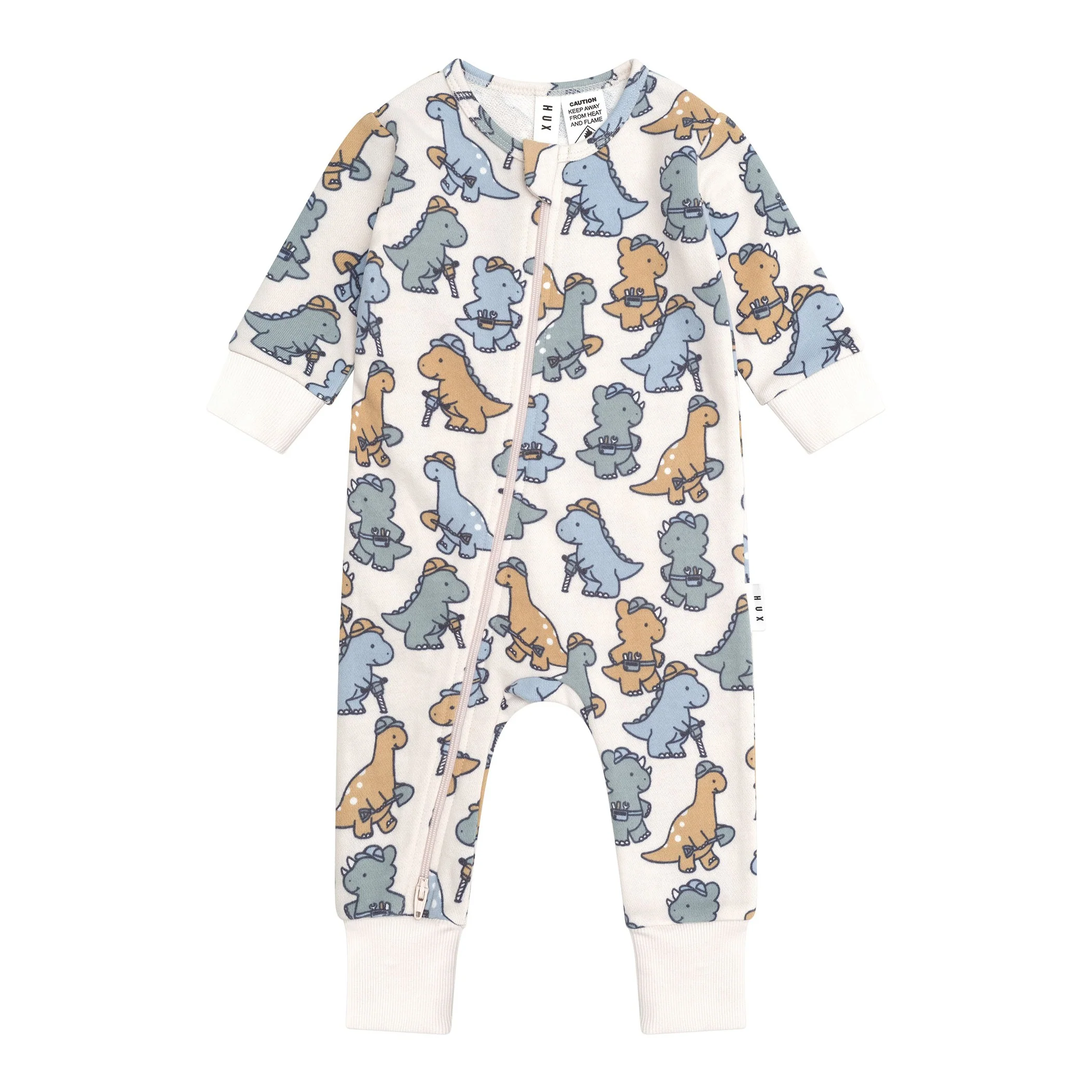 Construction Dinos Romper - Multi