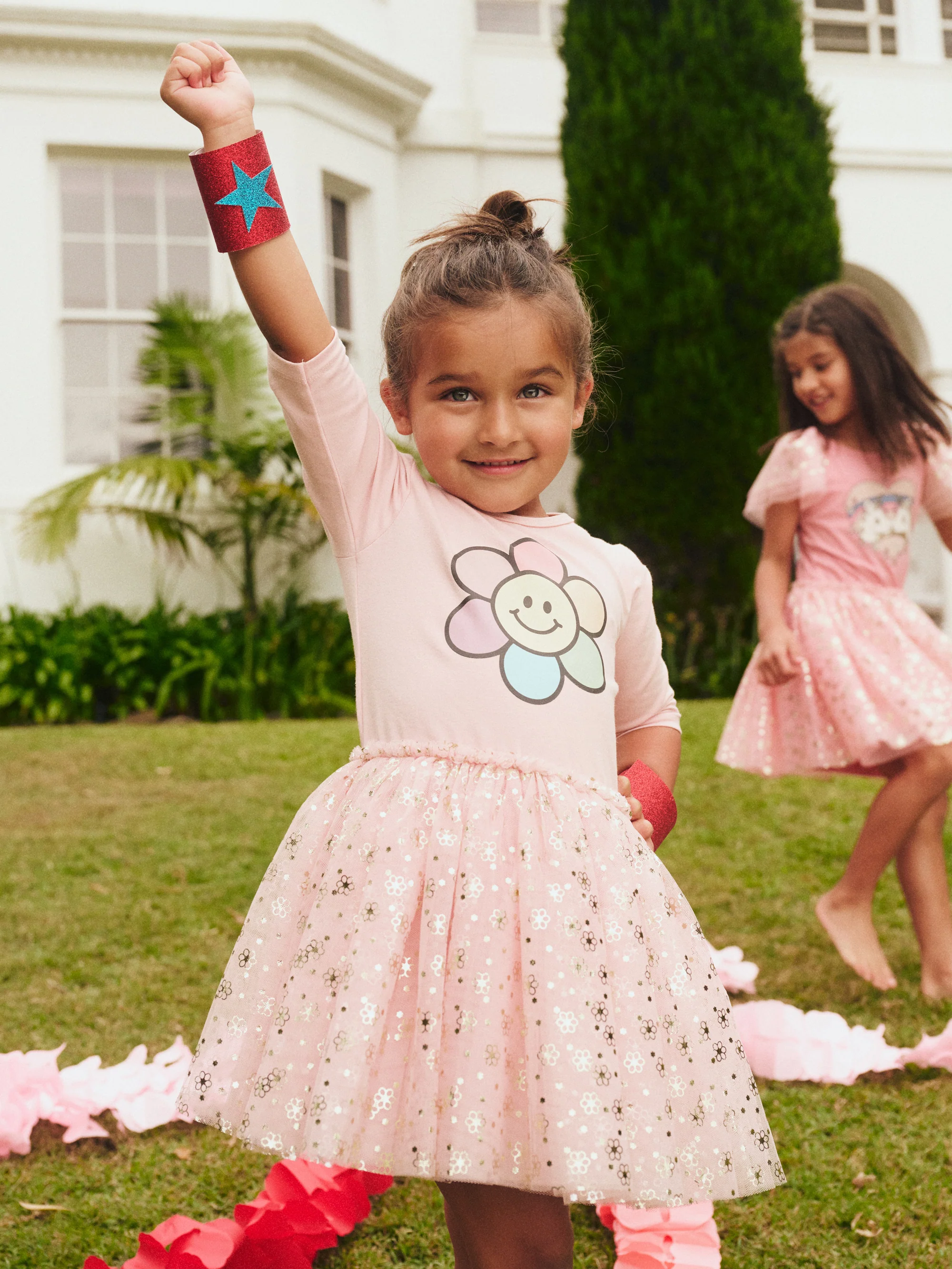 Huxbaby Daisy Ballet Onesie - Rose Petal - Image 2