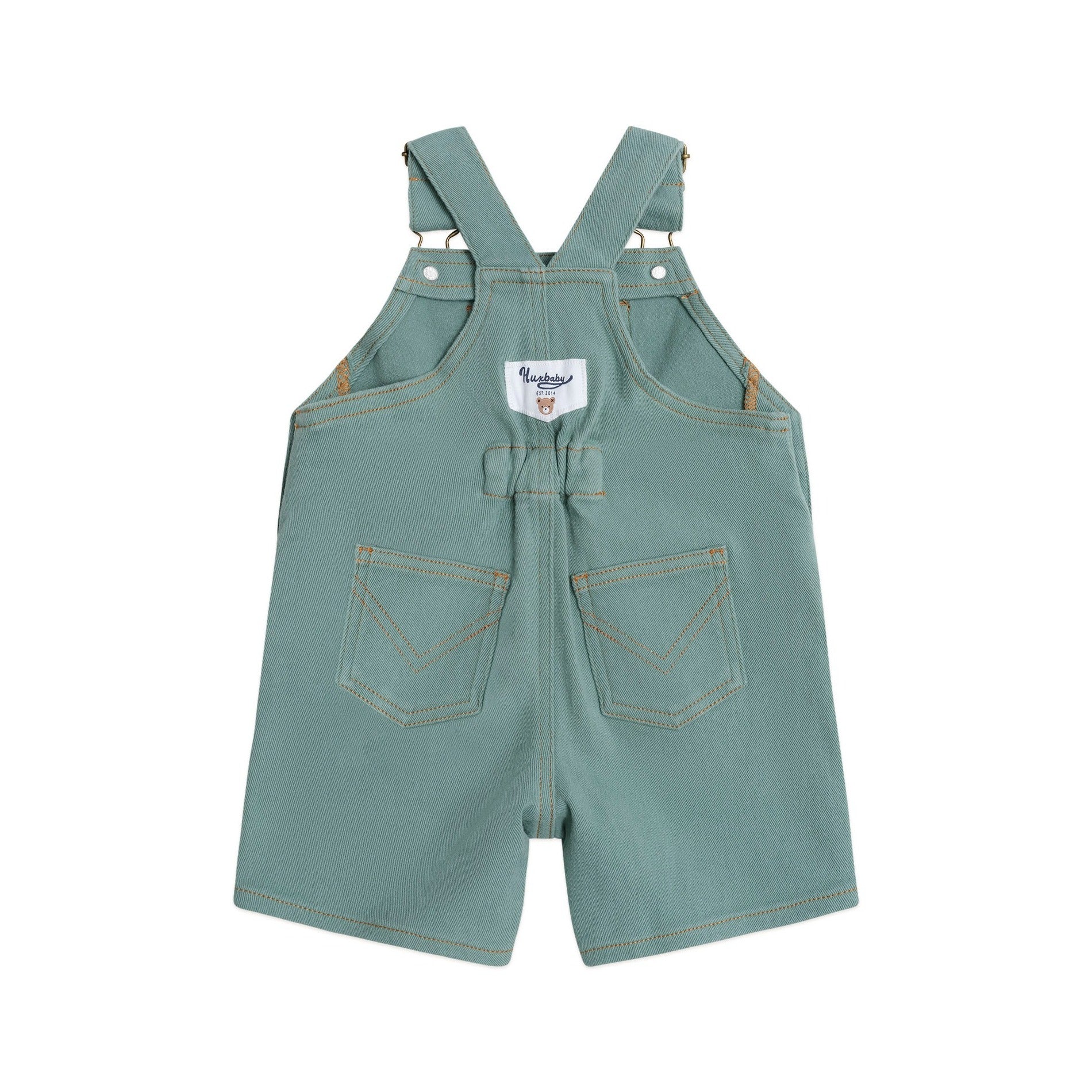 Denim Short Overalls Green - Image 5