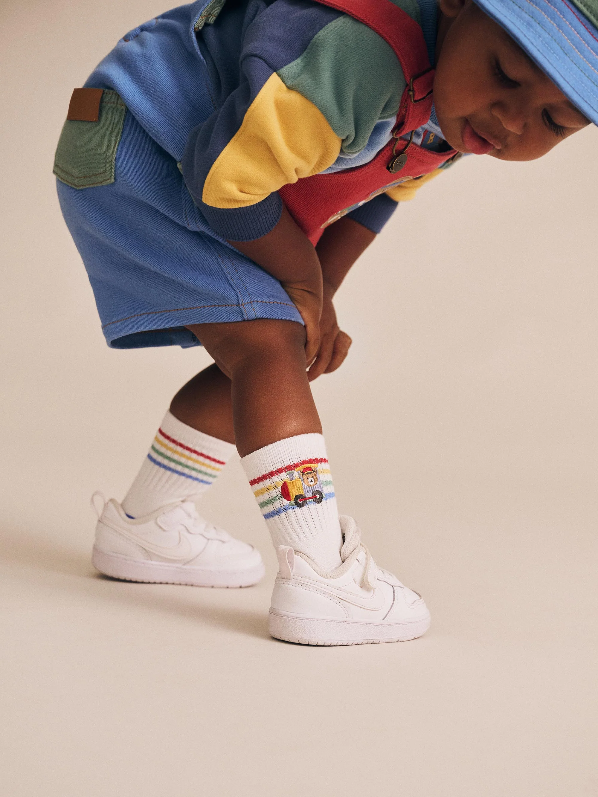 Denim Short Overalls Multicolour - Image 5