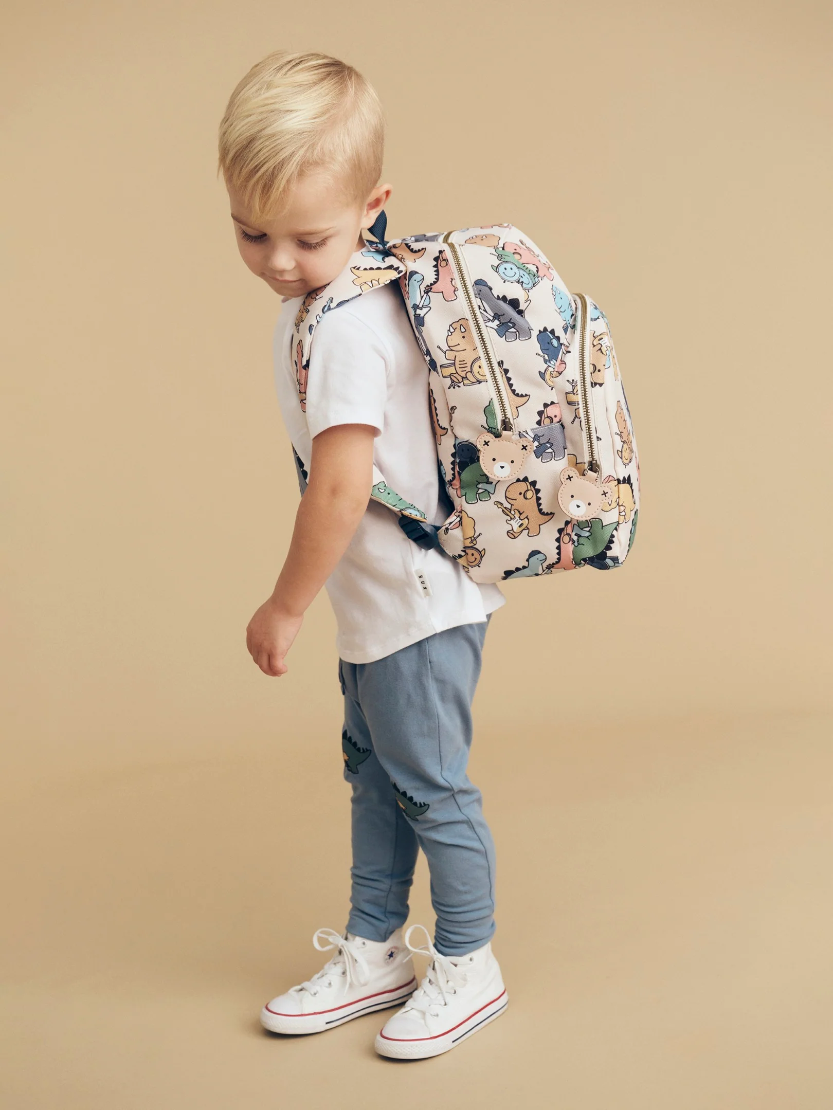Dino Band Backpack - Almond Milk - Image 2