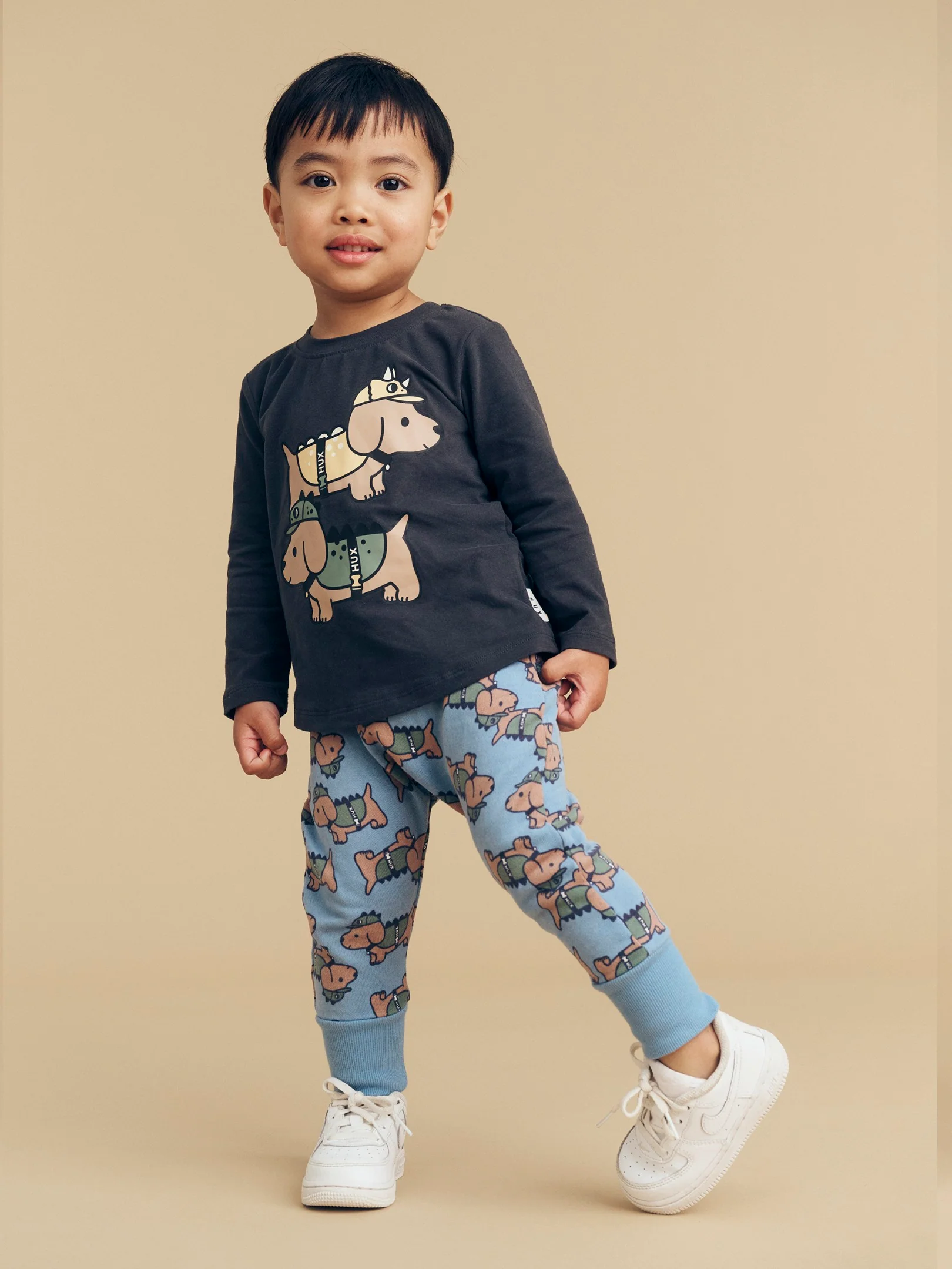 Dino Dog Drop Crotch Pant - Mountain Blue - Image 2
