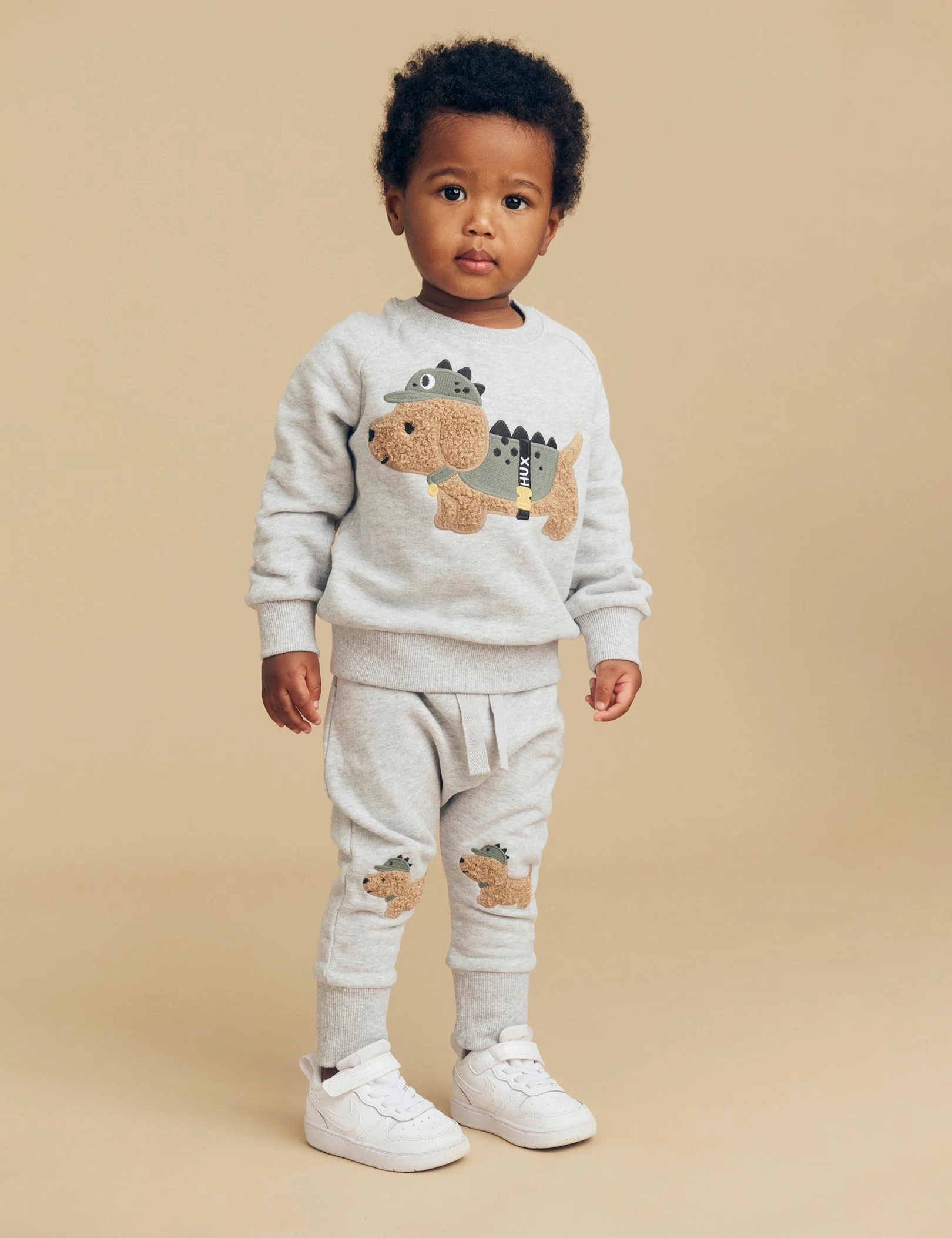 Dino Dog Sweatshirt - Grey Marle - Image 2