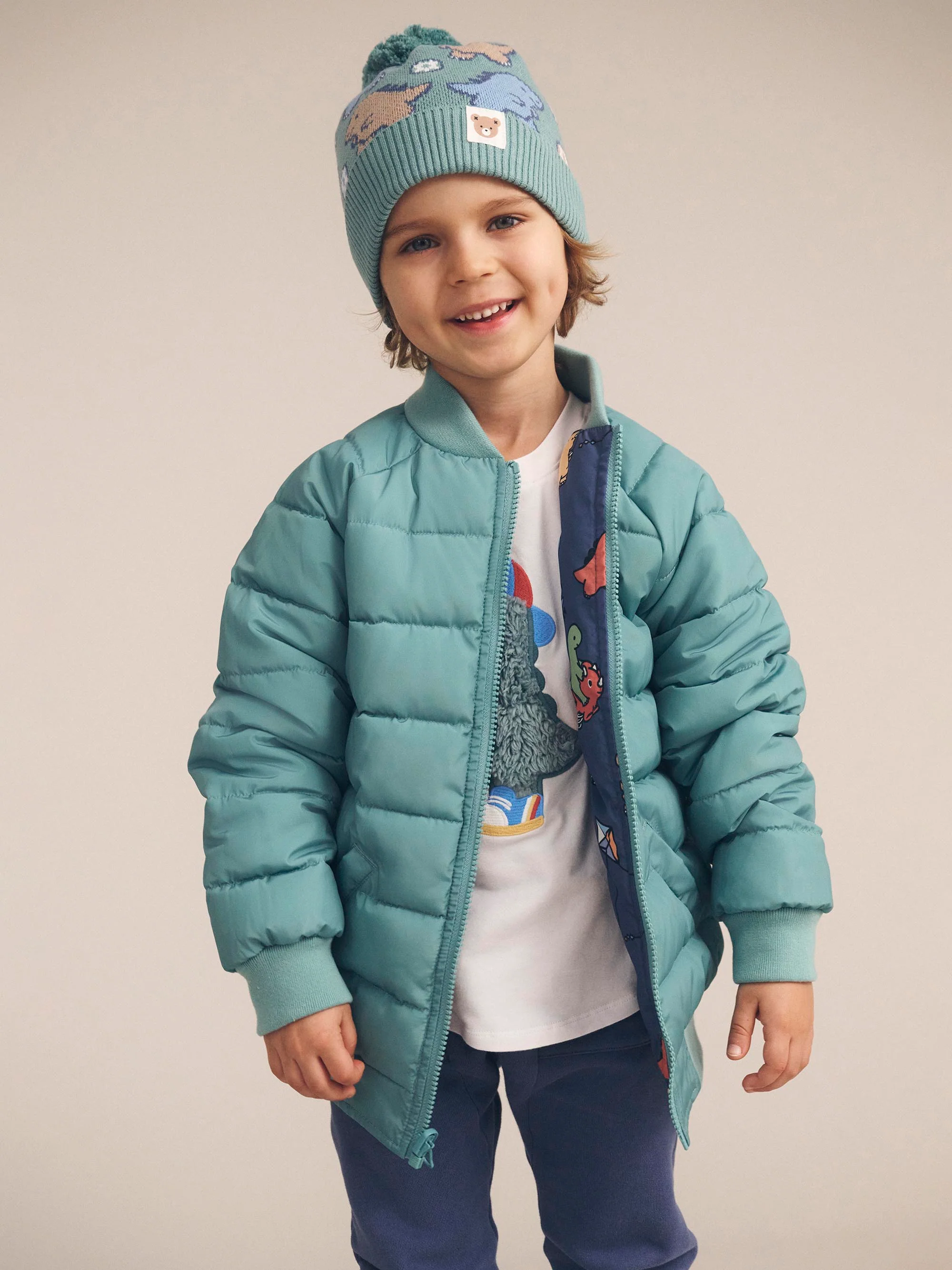 Huxbaby Dino Play Reversible Bomber - Image 5