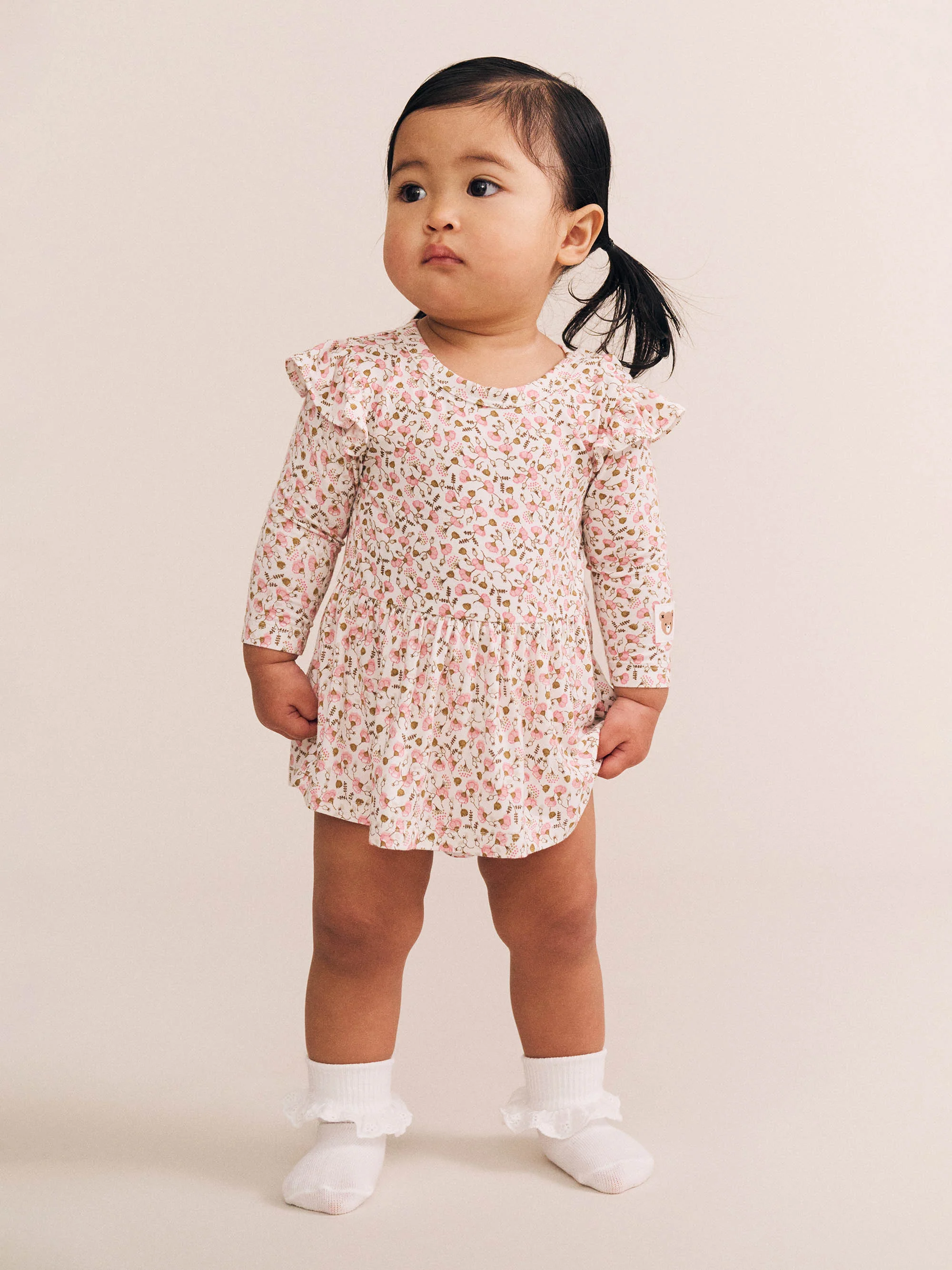Ditsy Floral Long Sleeve Romper - Image 2