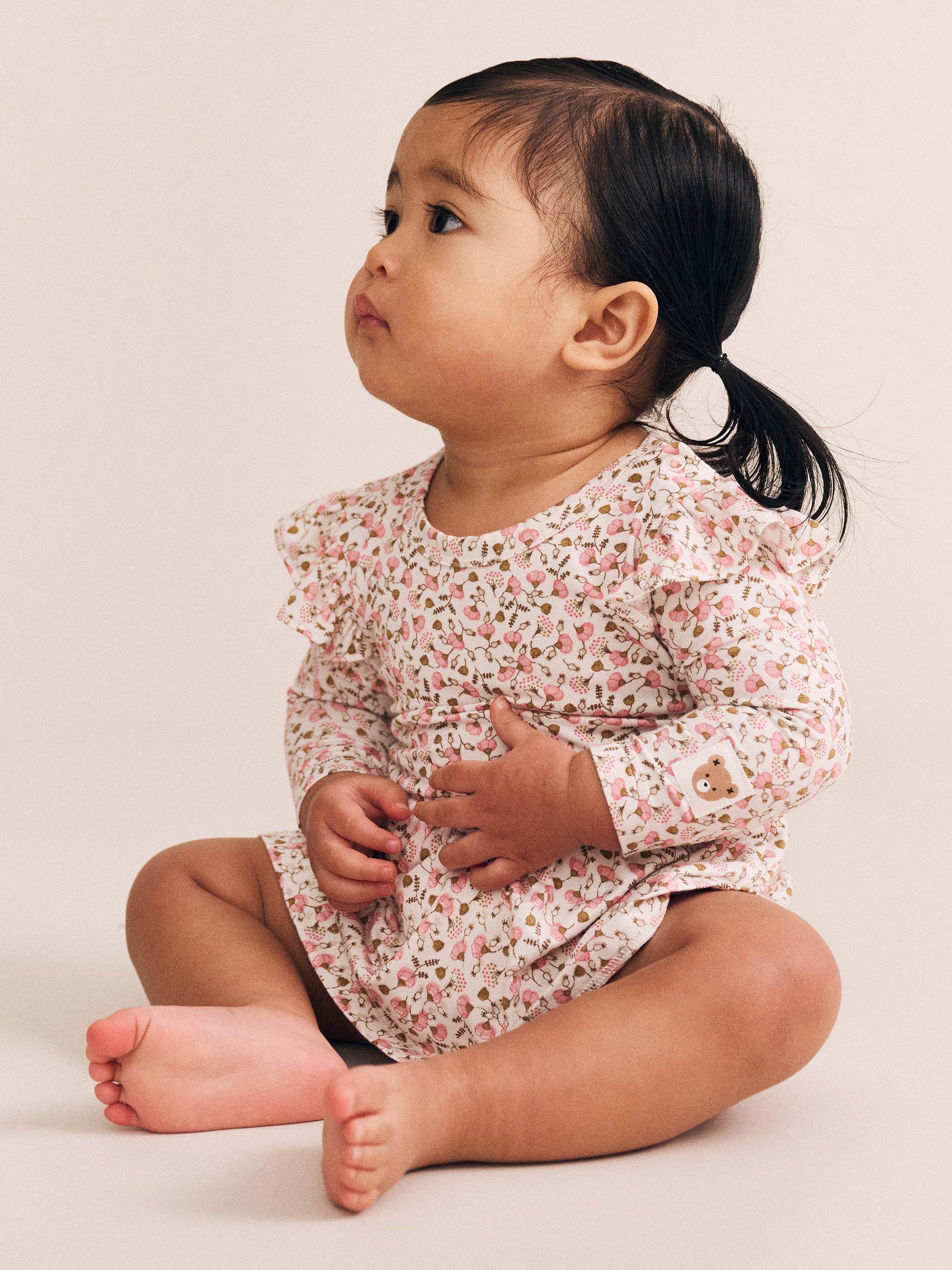 Ditsy Floral Long Sleeve Romper - Image 3