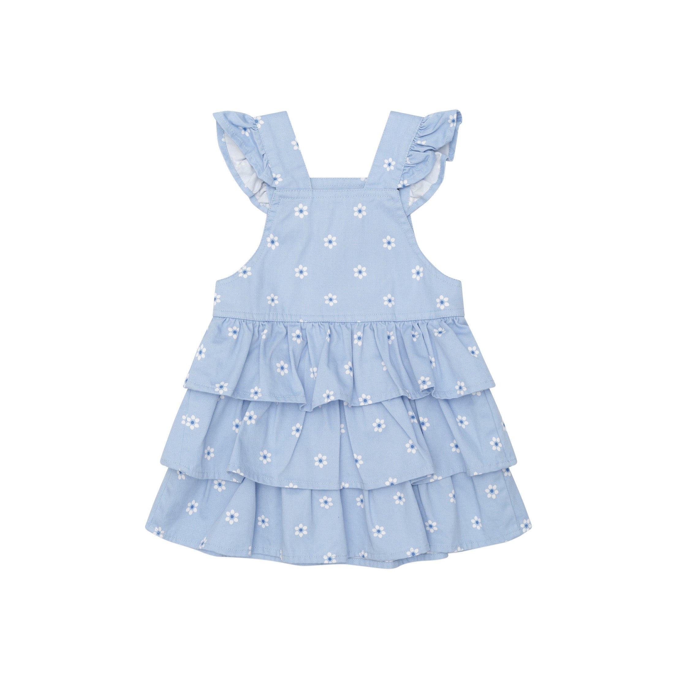 Huxbaby Ditsy Floral Tiered Overall Dress - Image 6