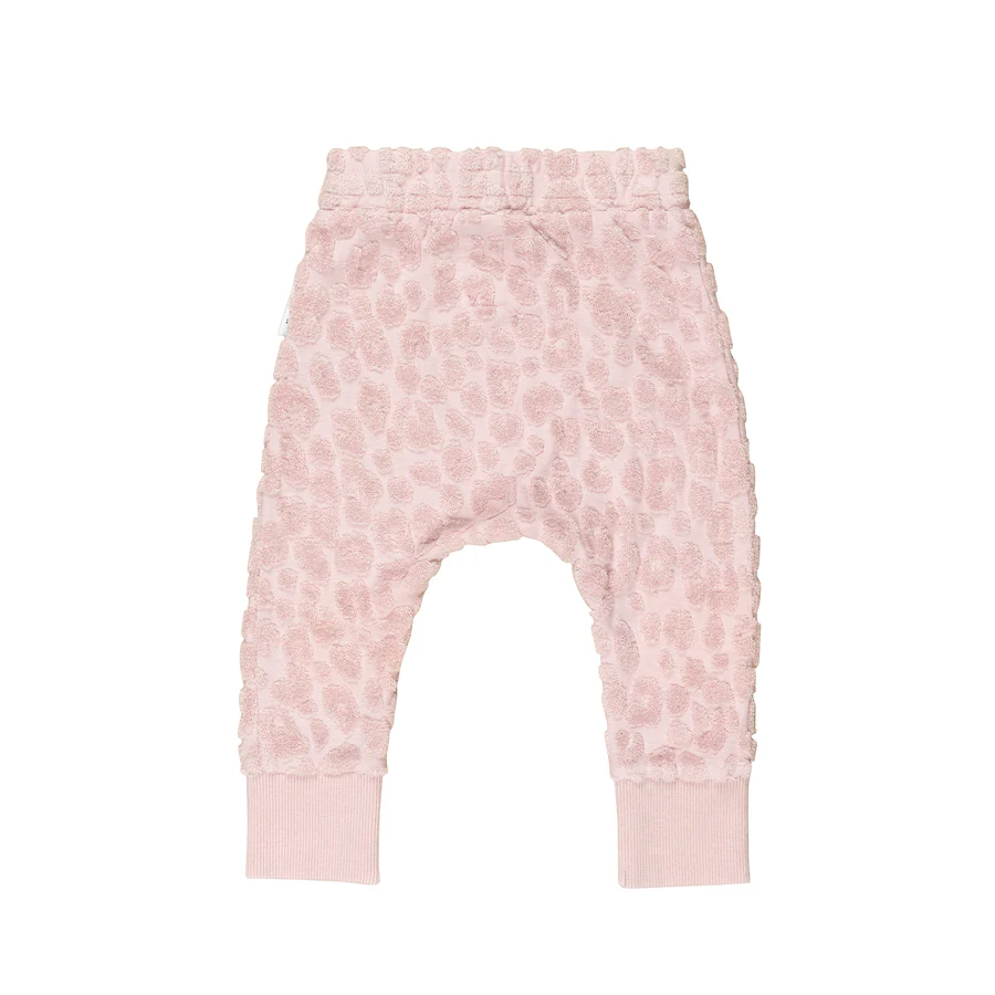 Huxbaby Drop Crotch Pant Terry - Bloom - Image 3