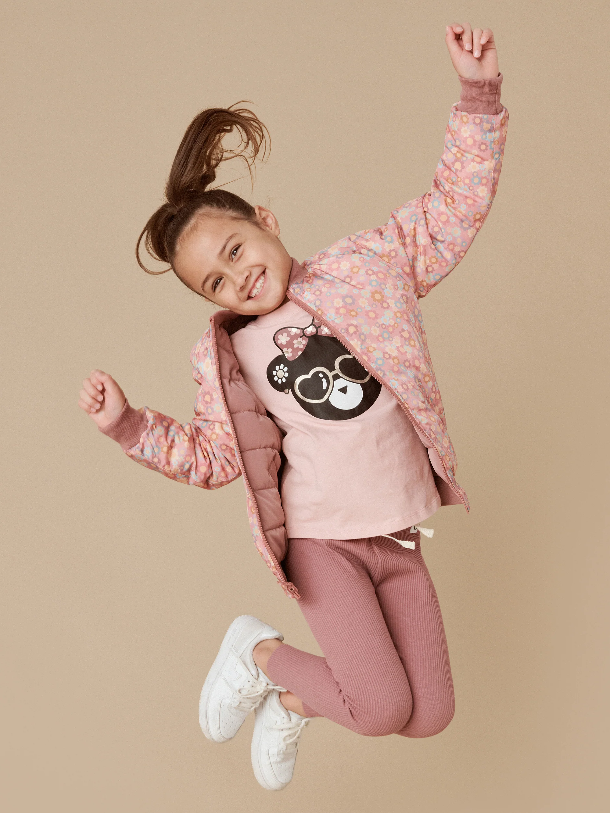 Huxbaby Rib Legging - Dusty Plum - Image 2