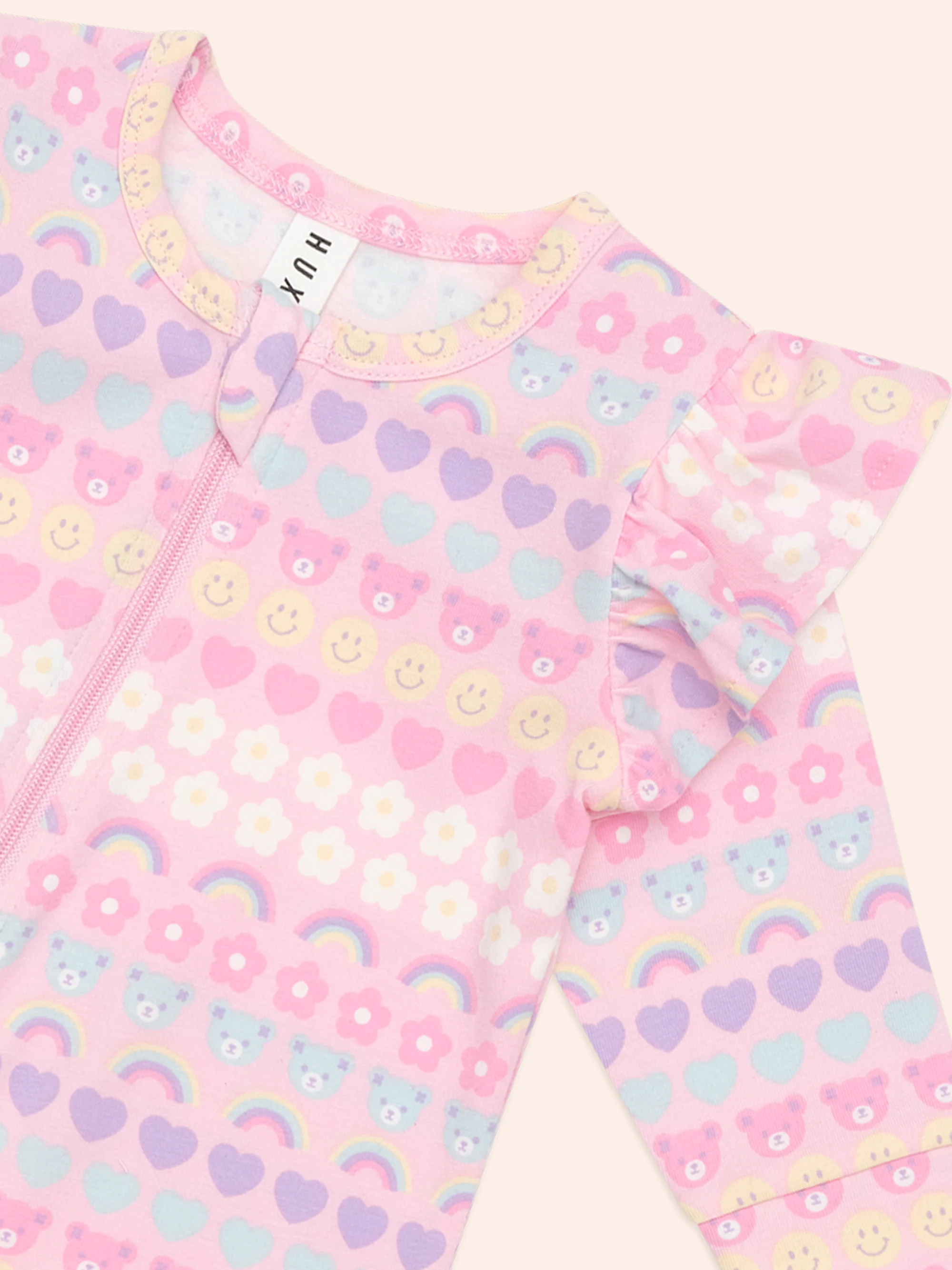 Huxbaby Emoji Rainbow Frill Romper - Image 4