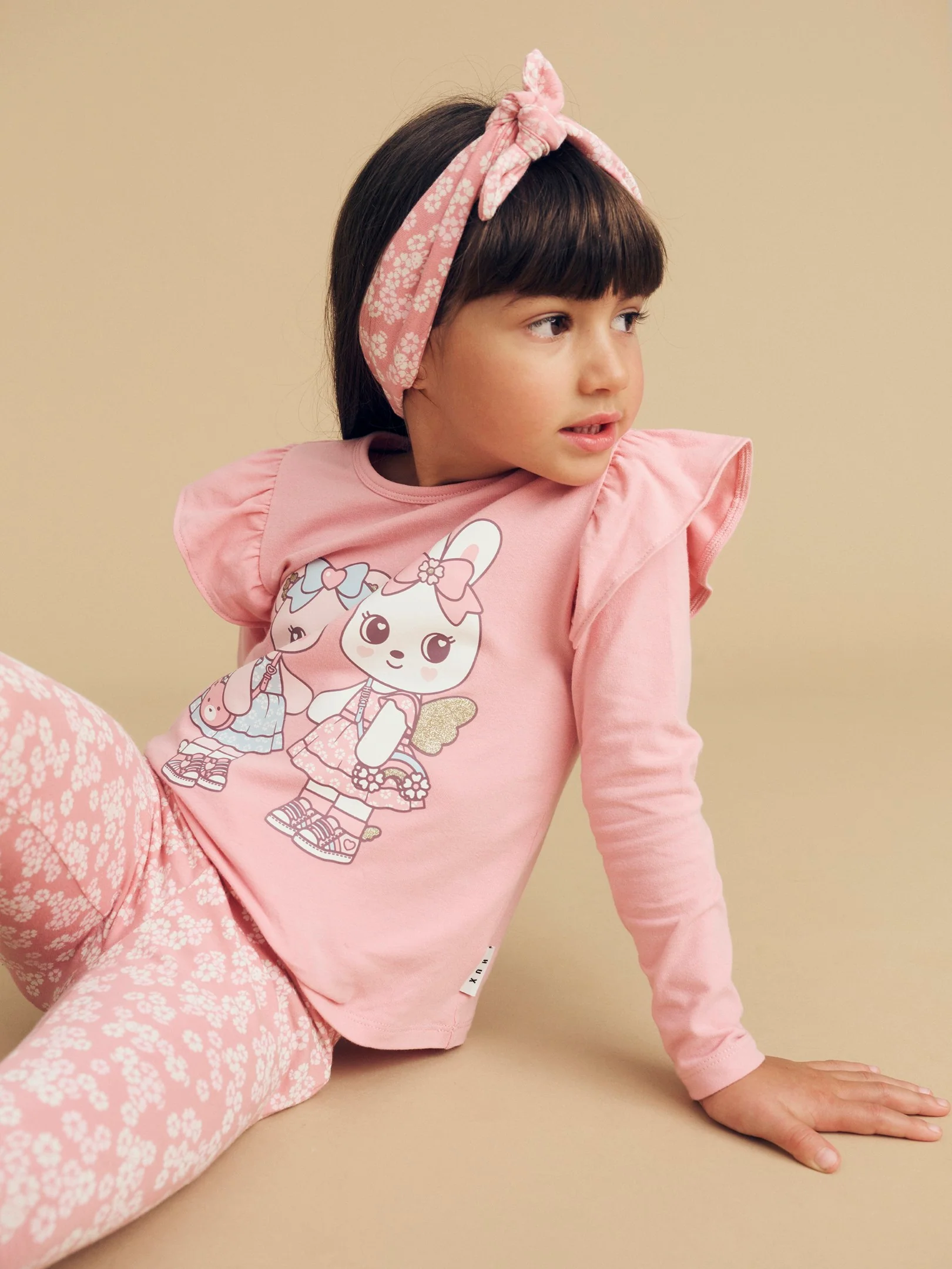 Fairy Friends Frill Top - Dusty Rose - Image 2
