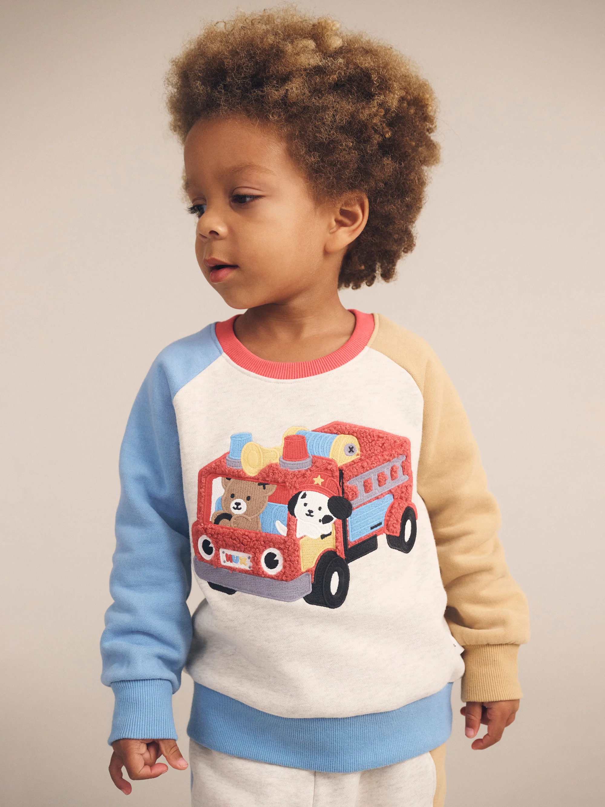 Huxbaby Fire Truck Hux Sweatshirt - Image 3