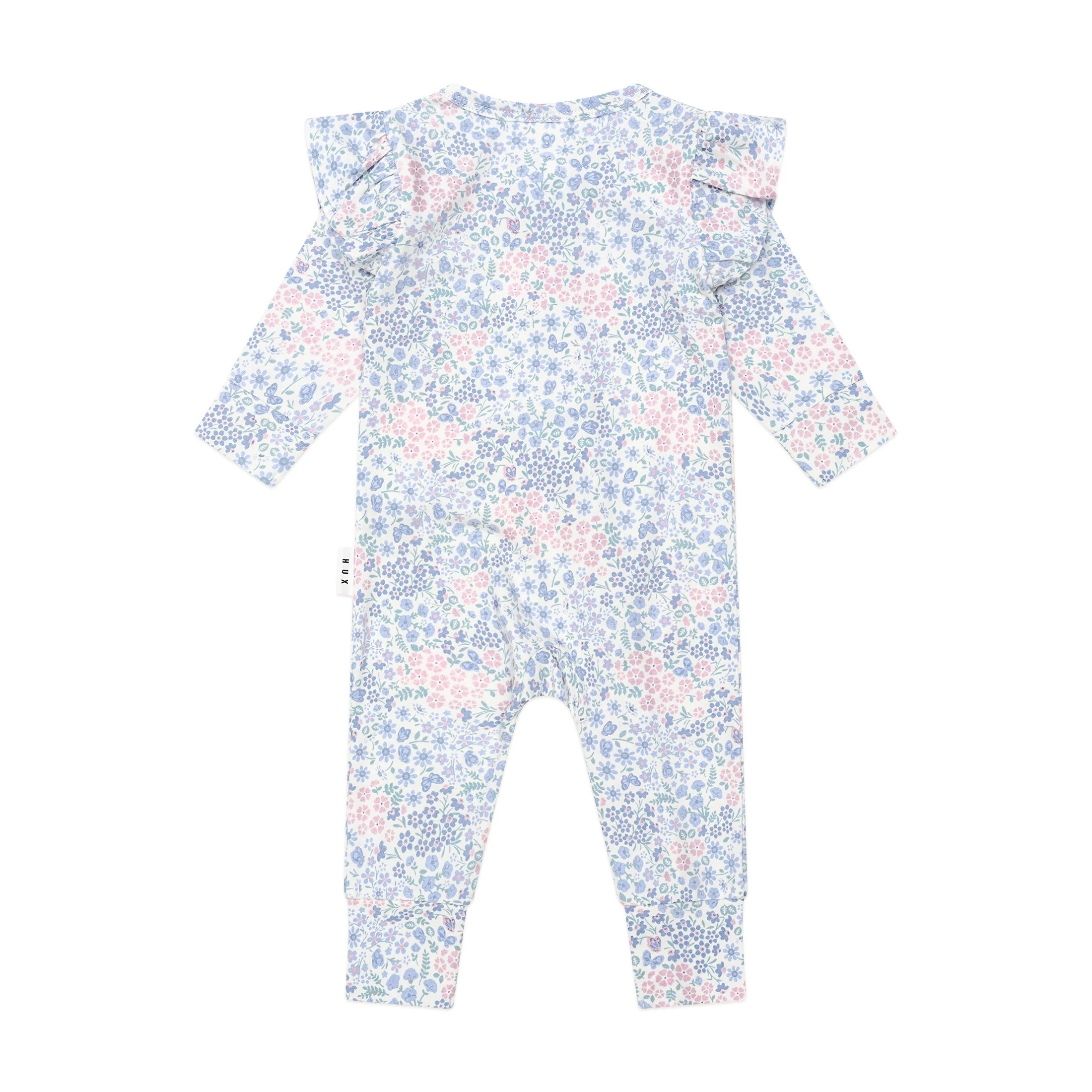 Huxbaby Flower Garden Frill Romper - Image 4