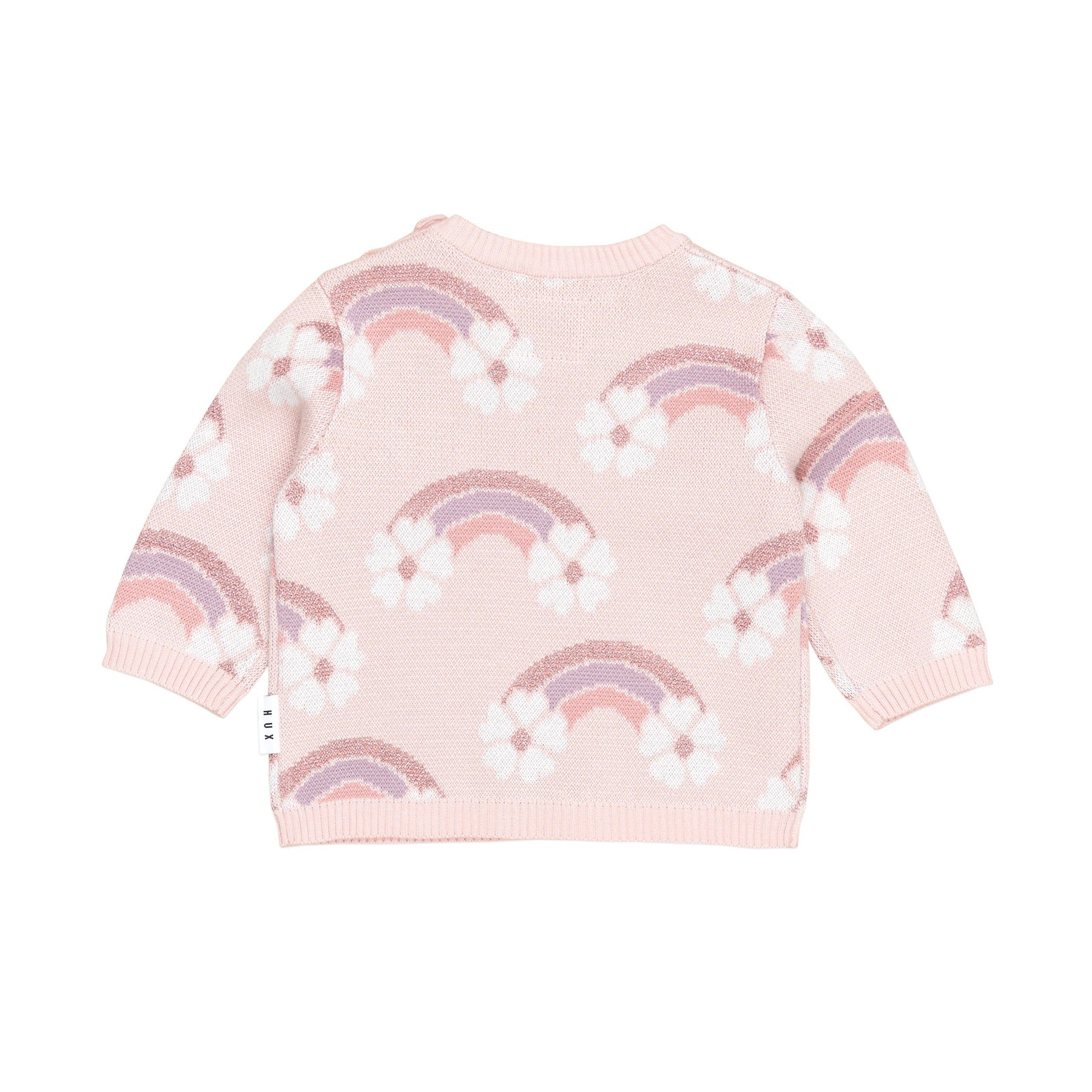 Flowerbow Knit Jumper - Pink Pearl - Image 4