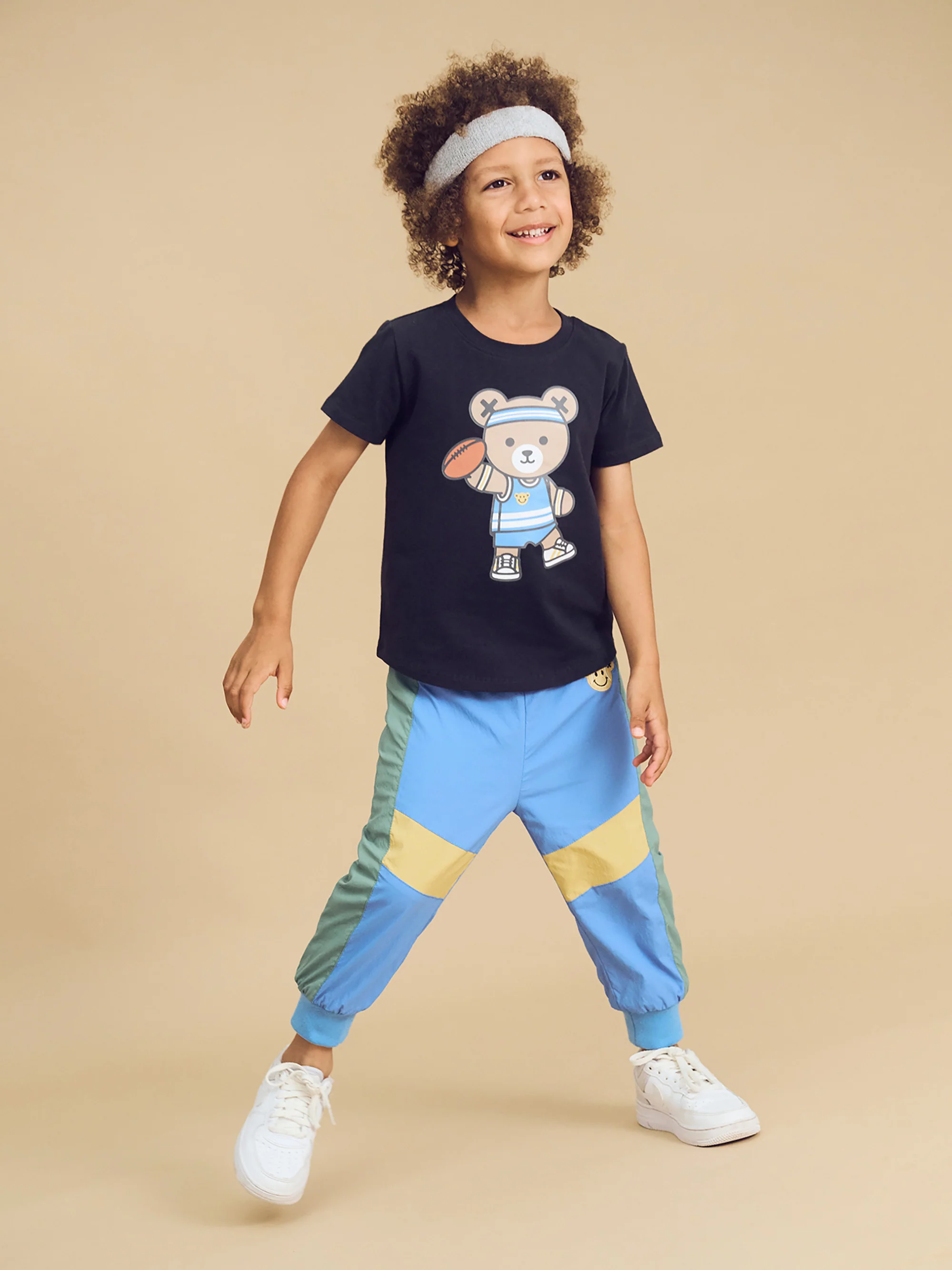 Footy Hux T-Shirt - Soft Black - Image 2