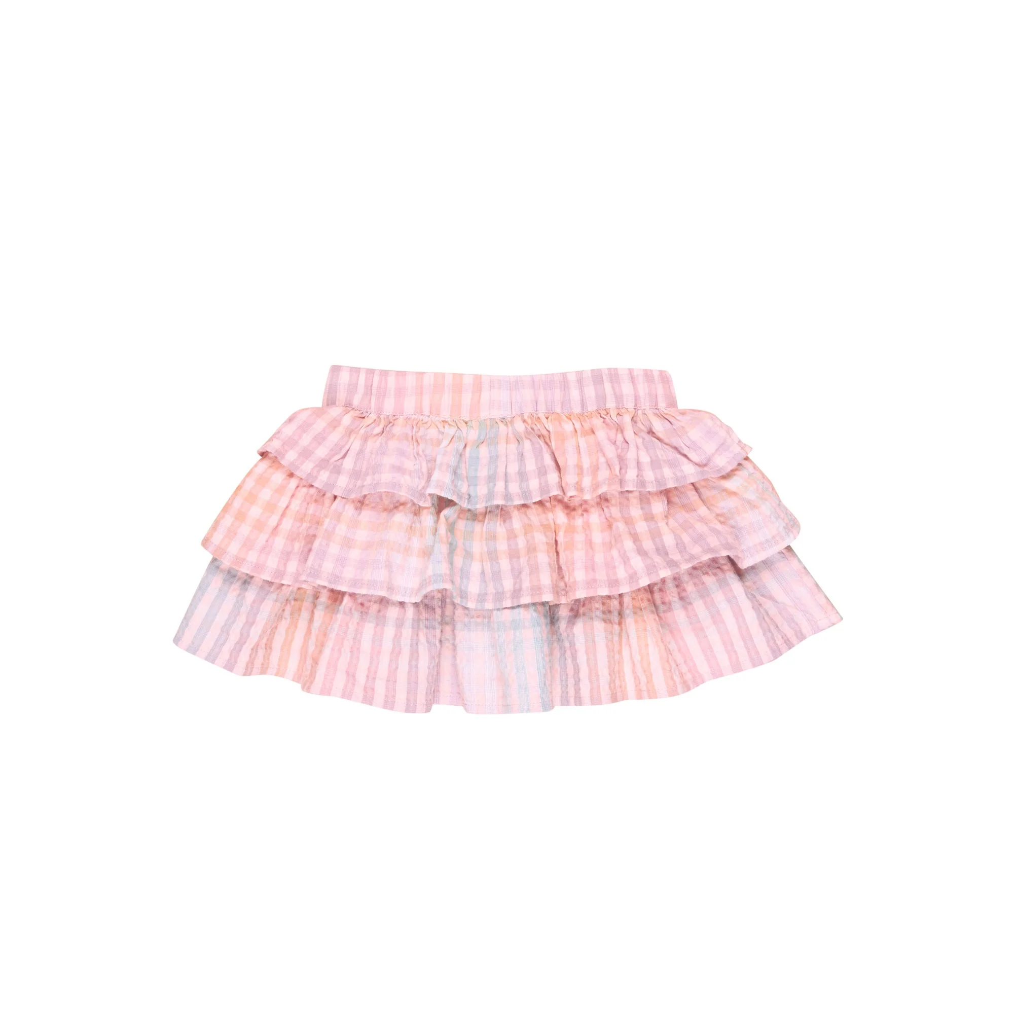 Frill Skirt - Rainbow Check - Image 4