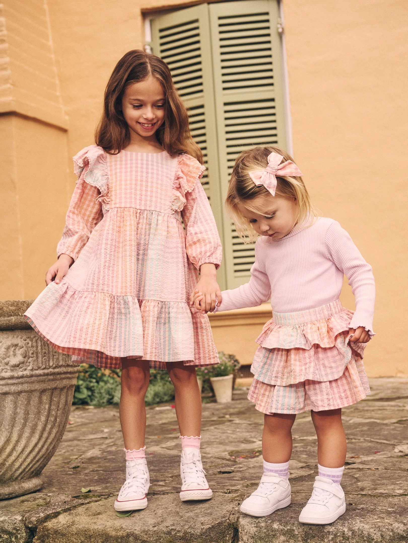 Frill Skirt - Rainbow Check - Image 5