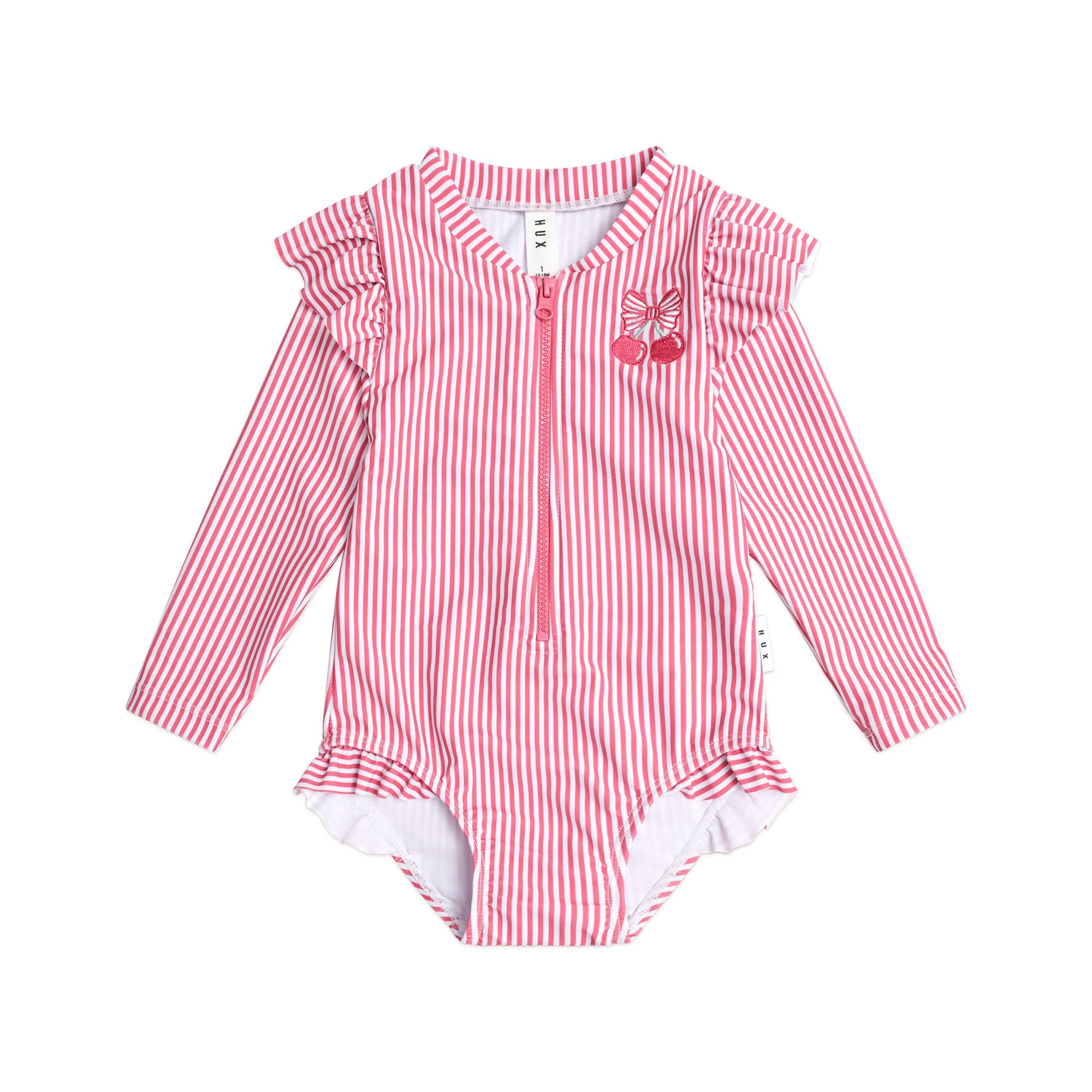 Frill Swimsuit Cherry Pie Stripe