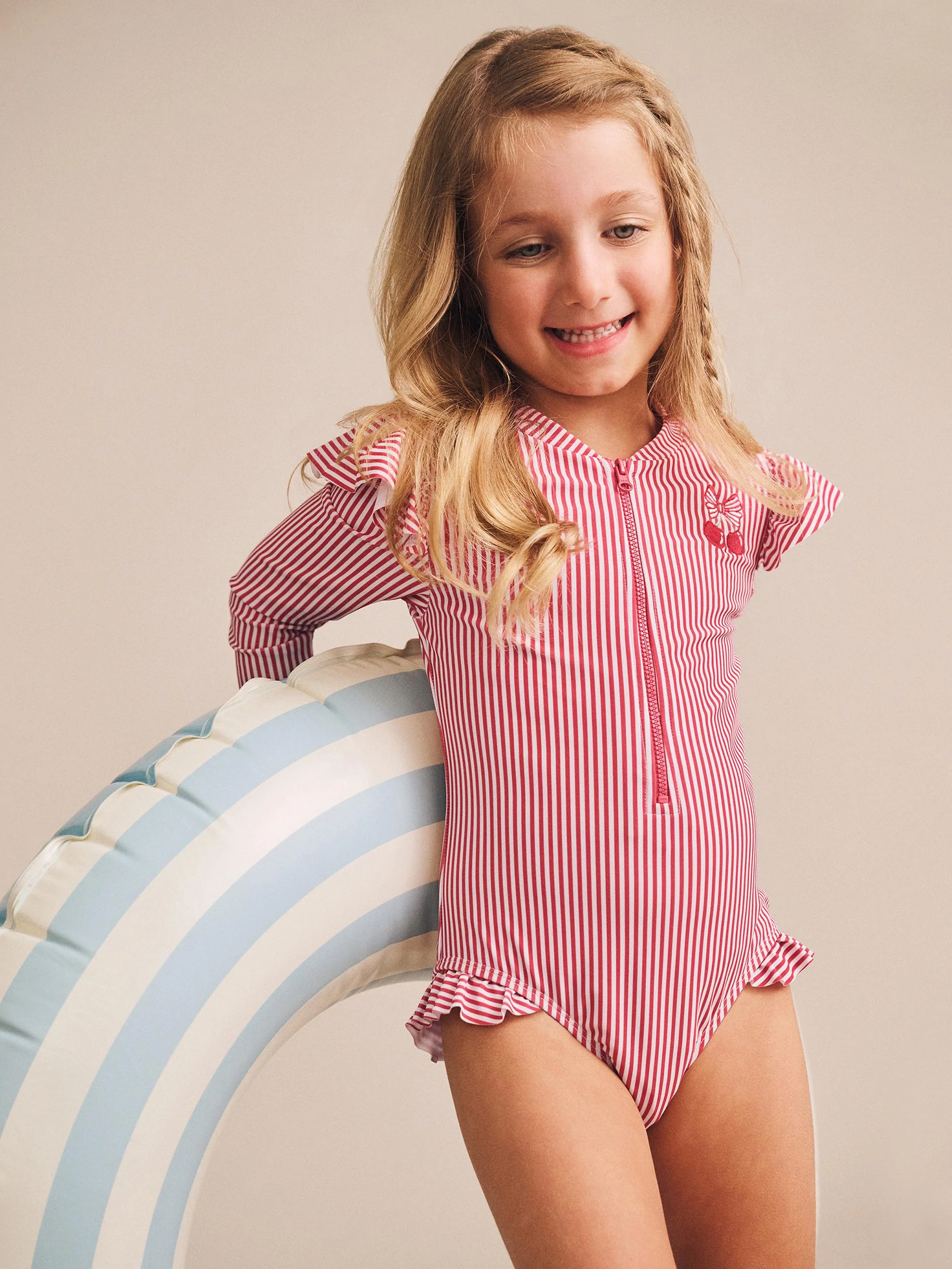 Frill Swimsuit Cherry Pie Stripe - Image 2