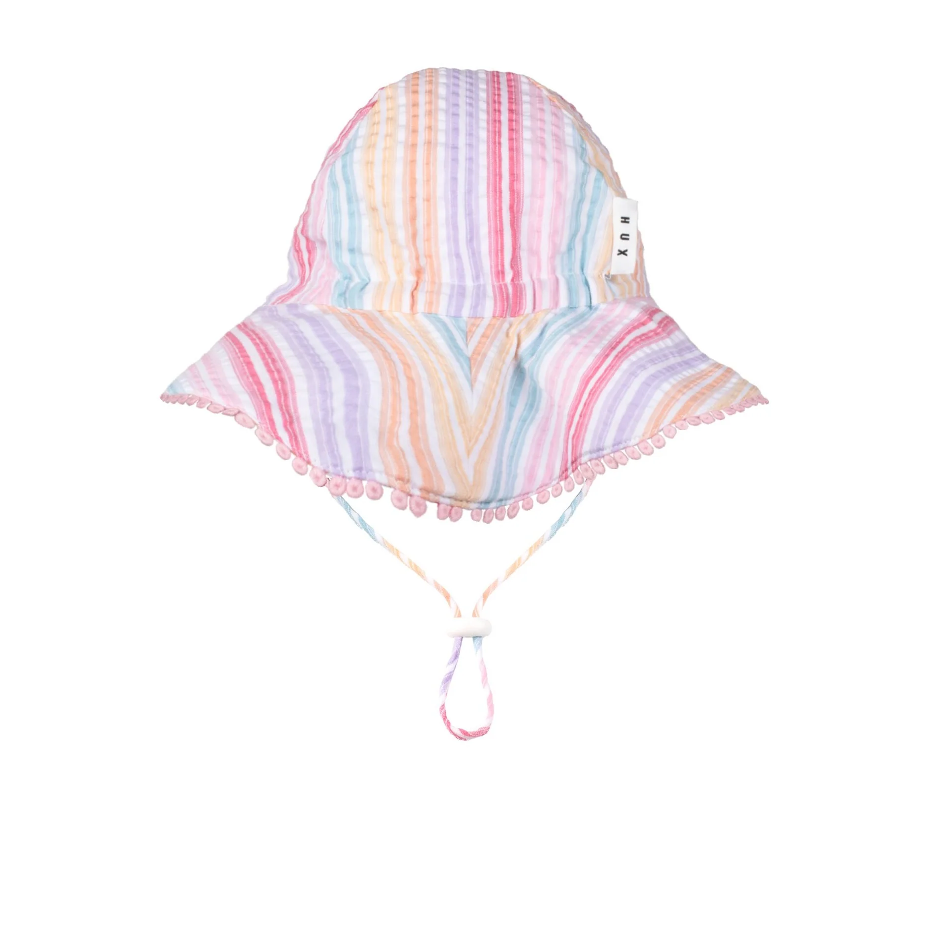 Frilly Sunhat Rainbow Stripe - Image 4