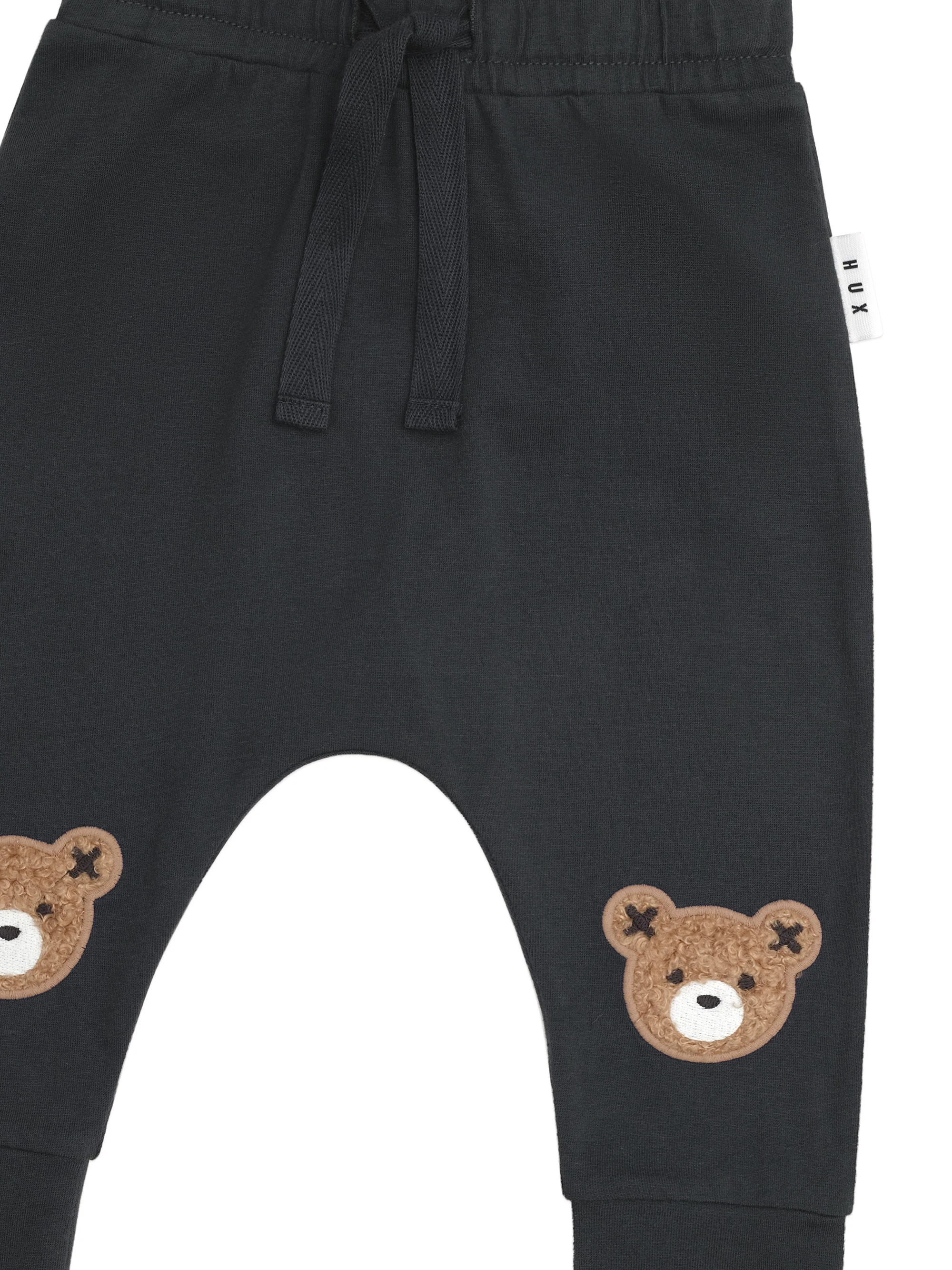 Furry Hux Drop Crotch Pant - Soft Black - Image 4