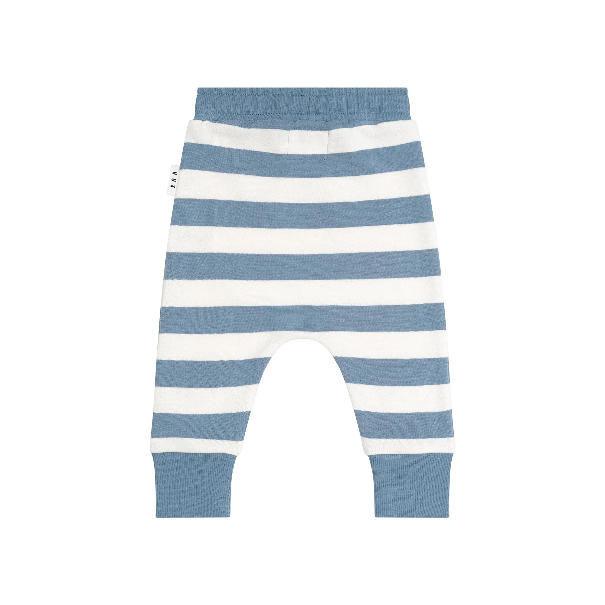 Furry Hux Stripe Drop Crotch Pant - Cornflower/Ecru - Image 3