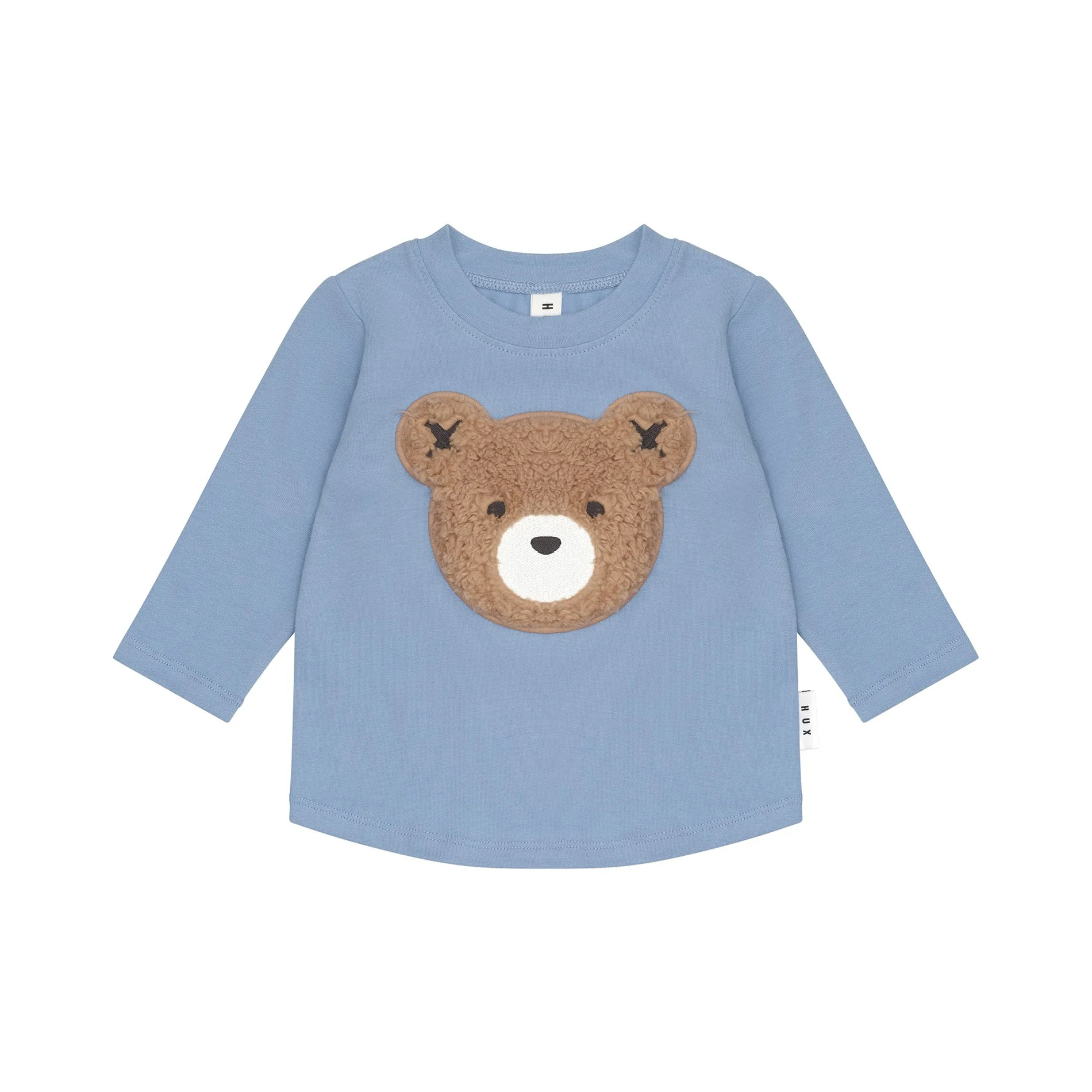 Furry Hux Top - Cornflower