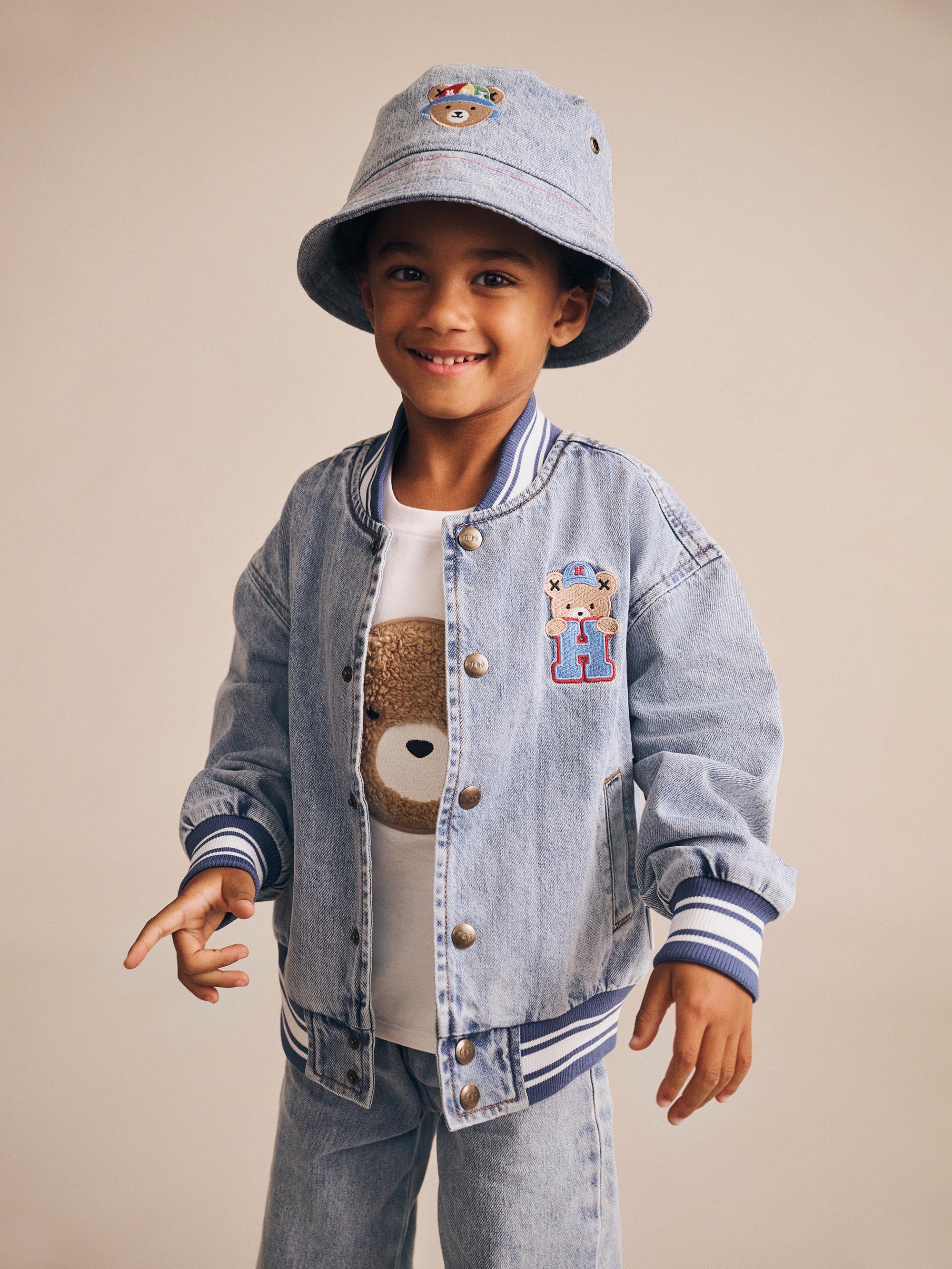 Huxbaby Furry Huxbear Crisp White Tee - Image 7