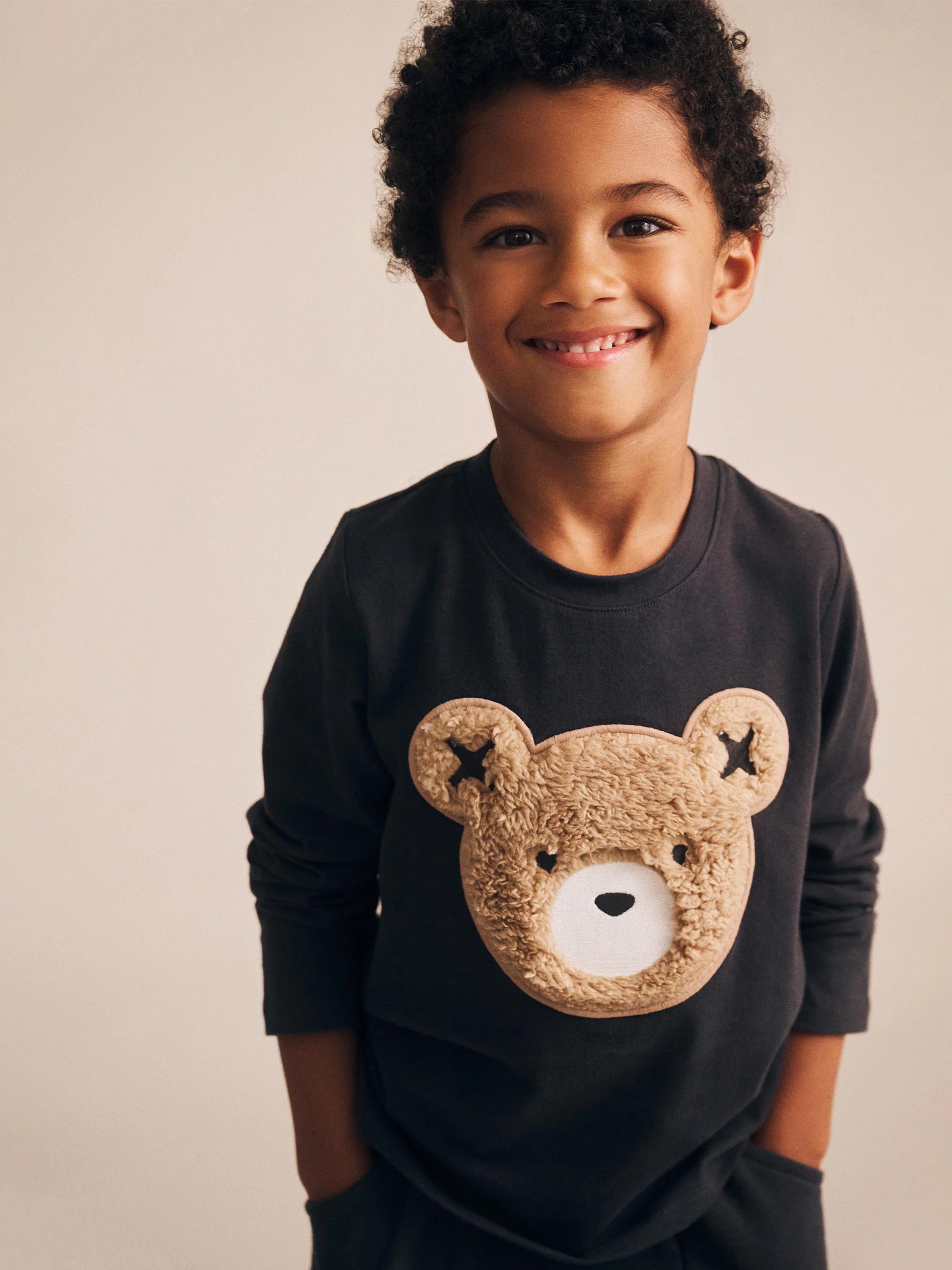 Huxbaby Furry Huxbear Sweatshirt Black - Image 2