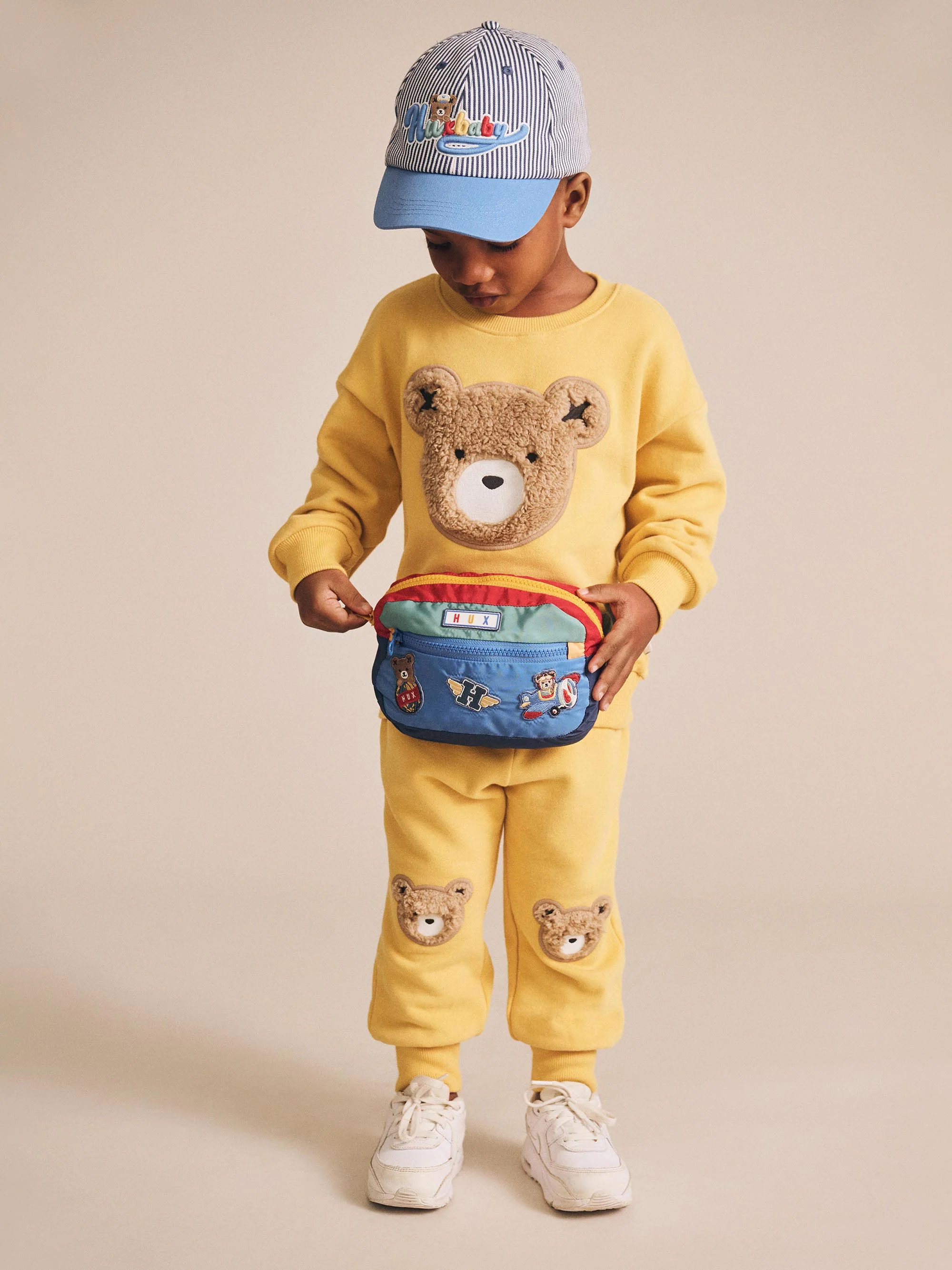Huxbaby Furry Huxbear Sweatshirt Yellow - Image 2