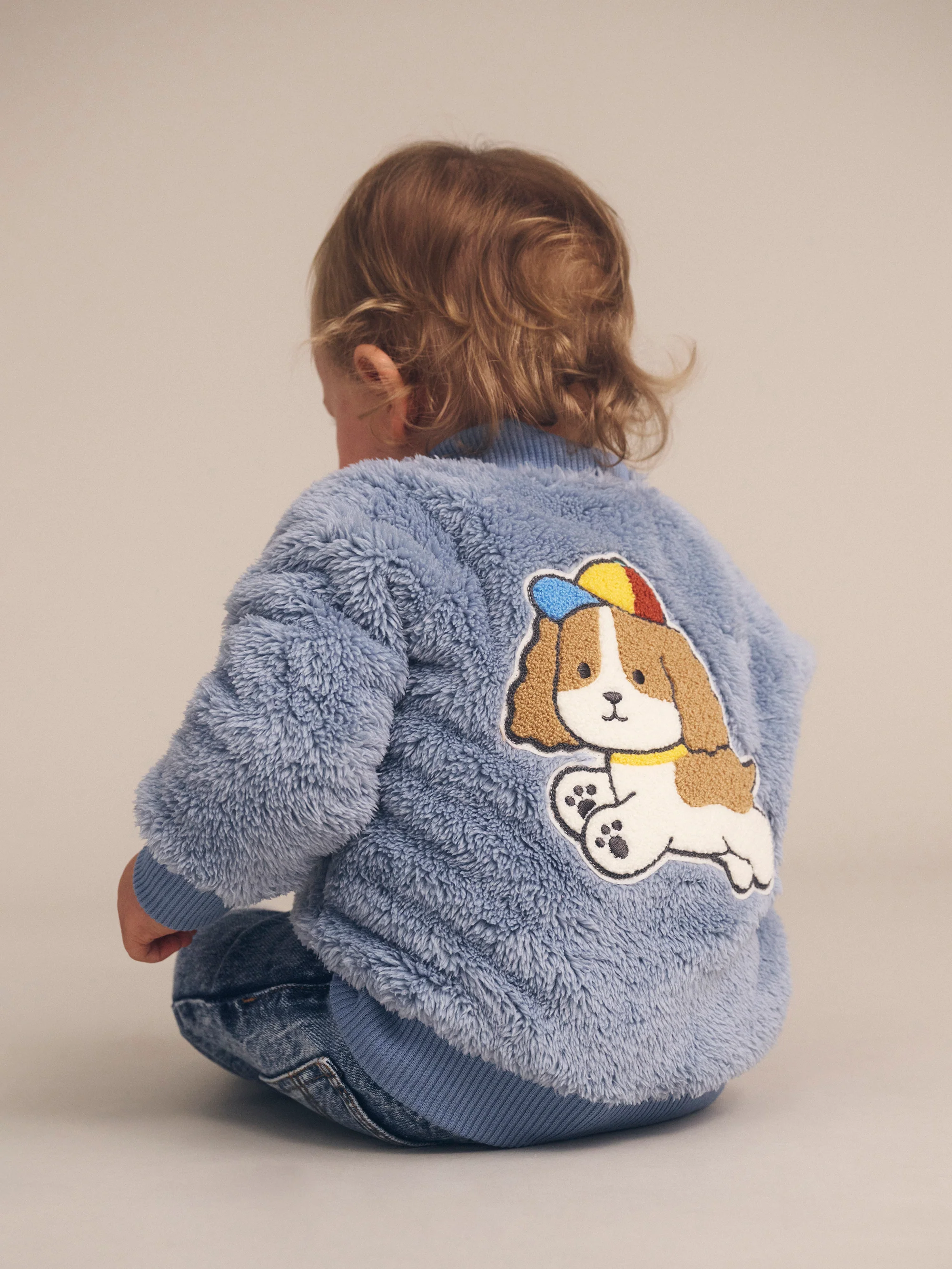 Huxbaby Happy Pup Furry Jacket - Image 3