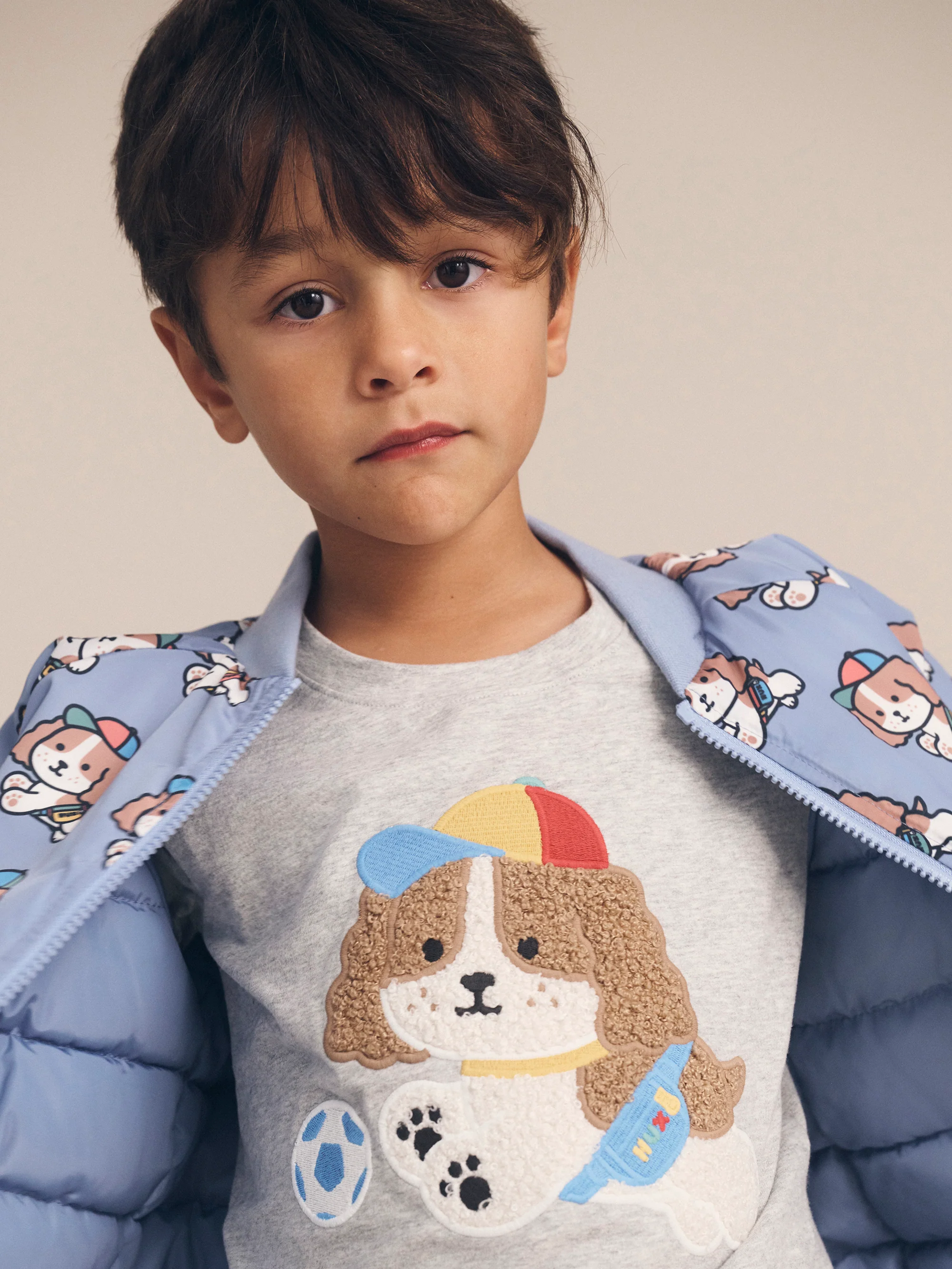 Huxbaby Happy Pup Reversible Bomber - Image 3