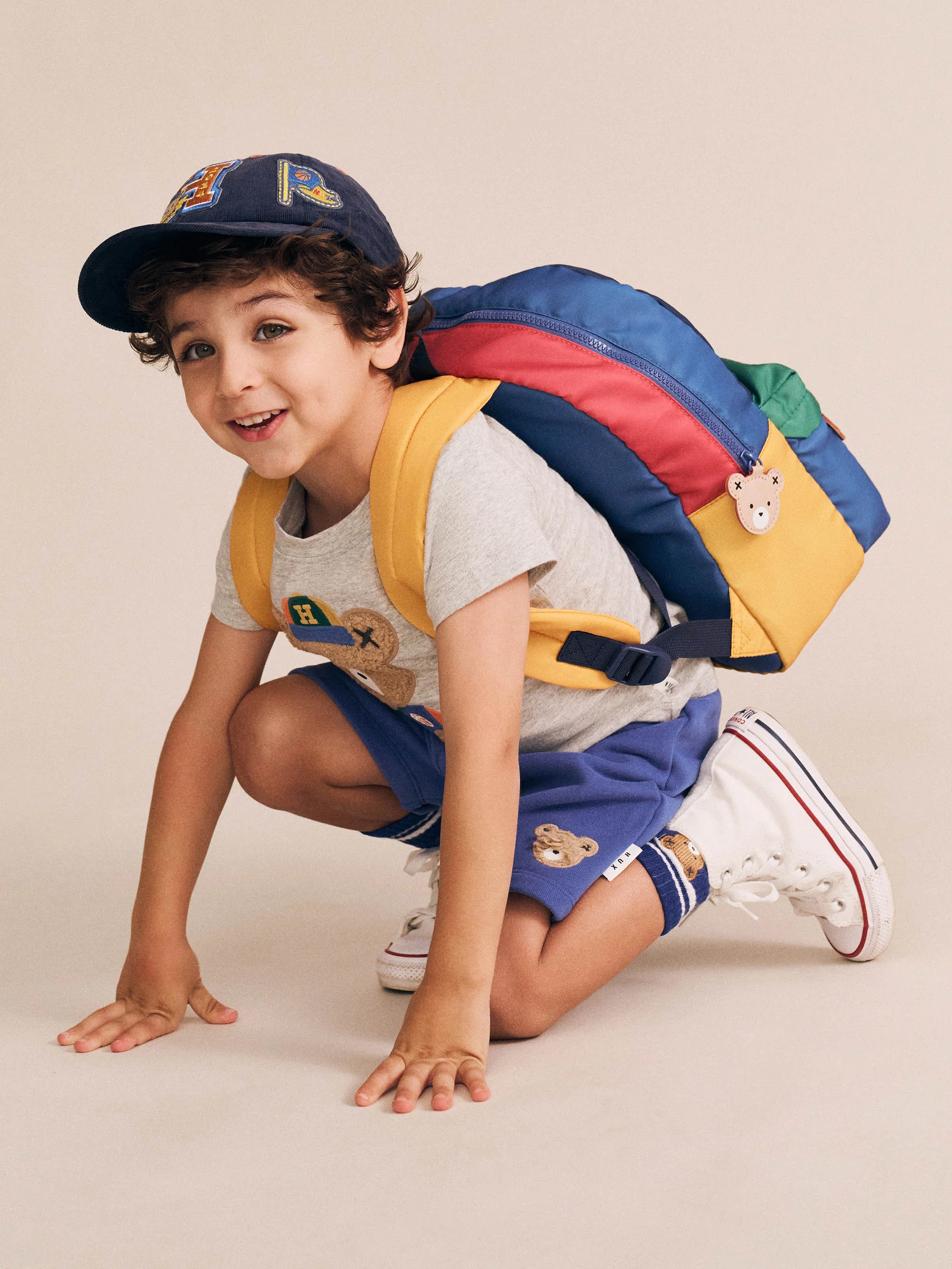 Hux Colour Block Varsity Backpack - Image 4