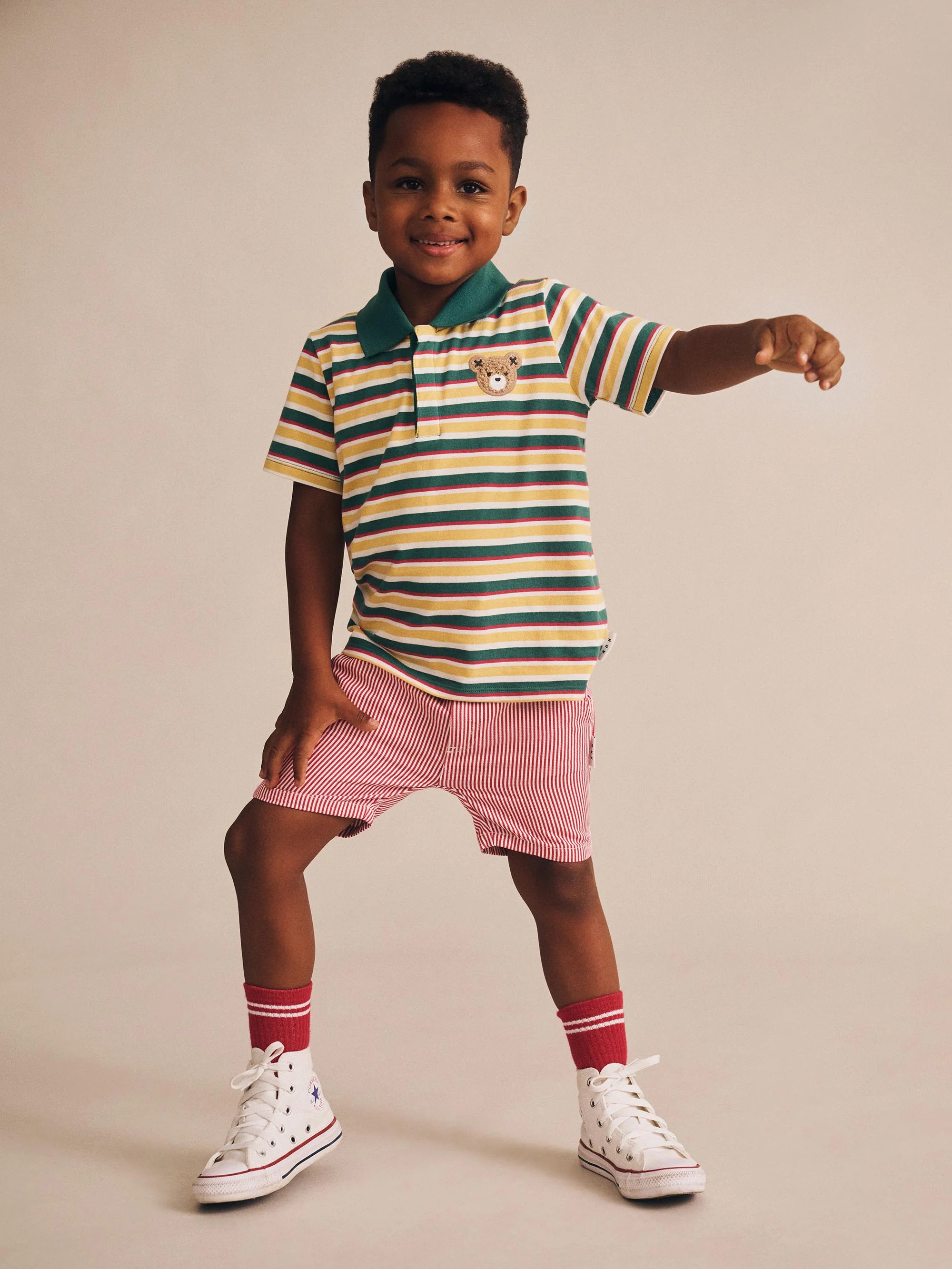 Hux Stripe Polo Tee - Image 3