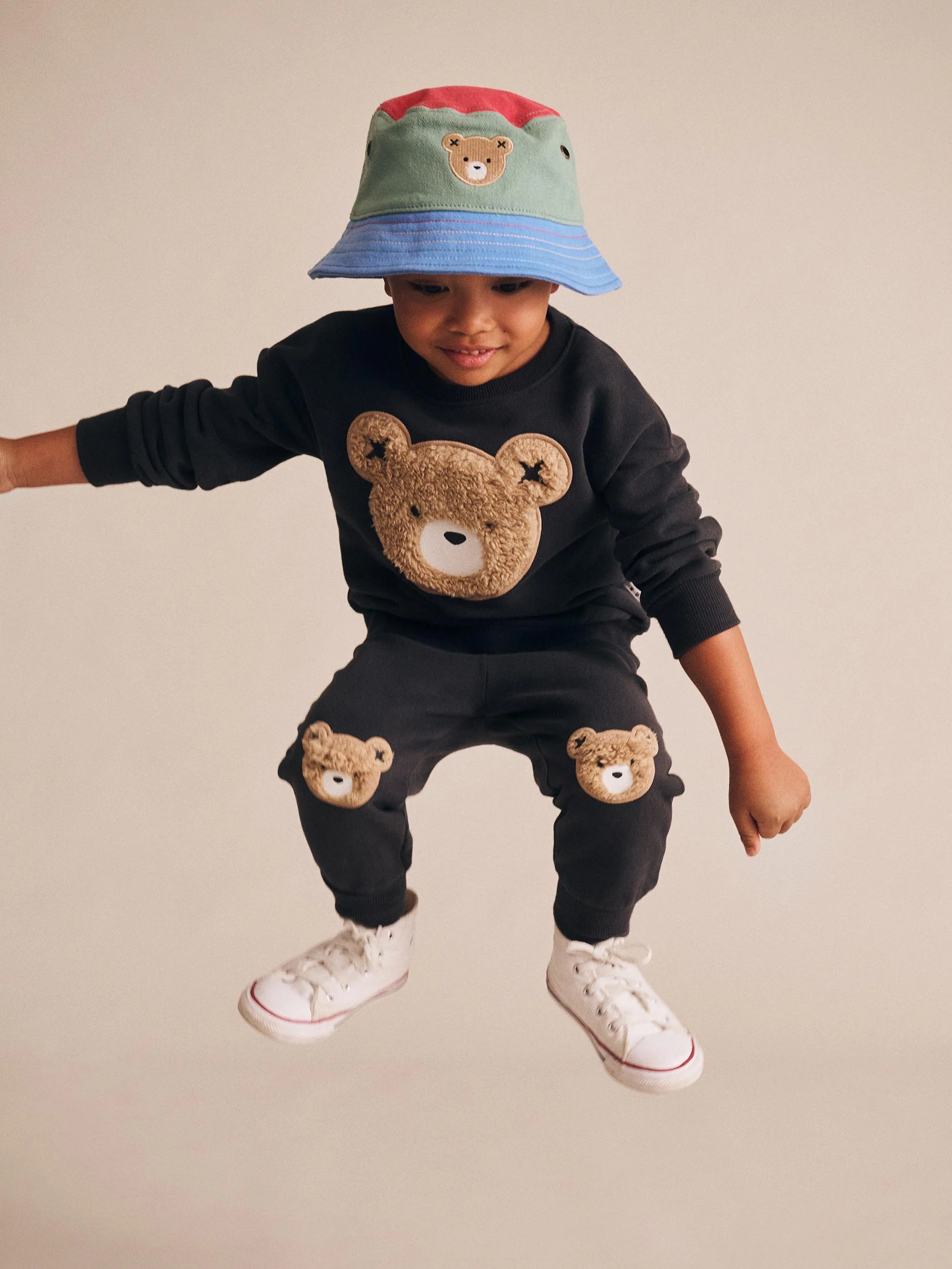 Huxbear Bucket Hat Denim Multicolour - Image 3