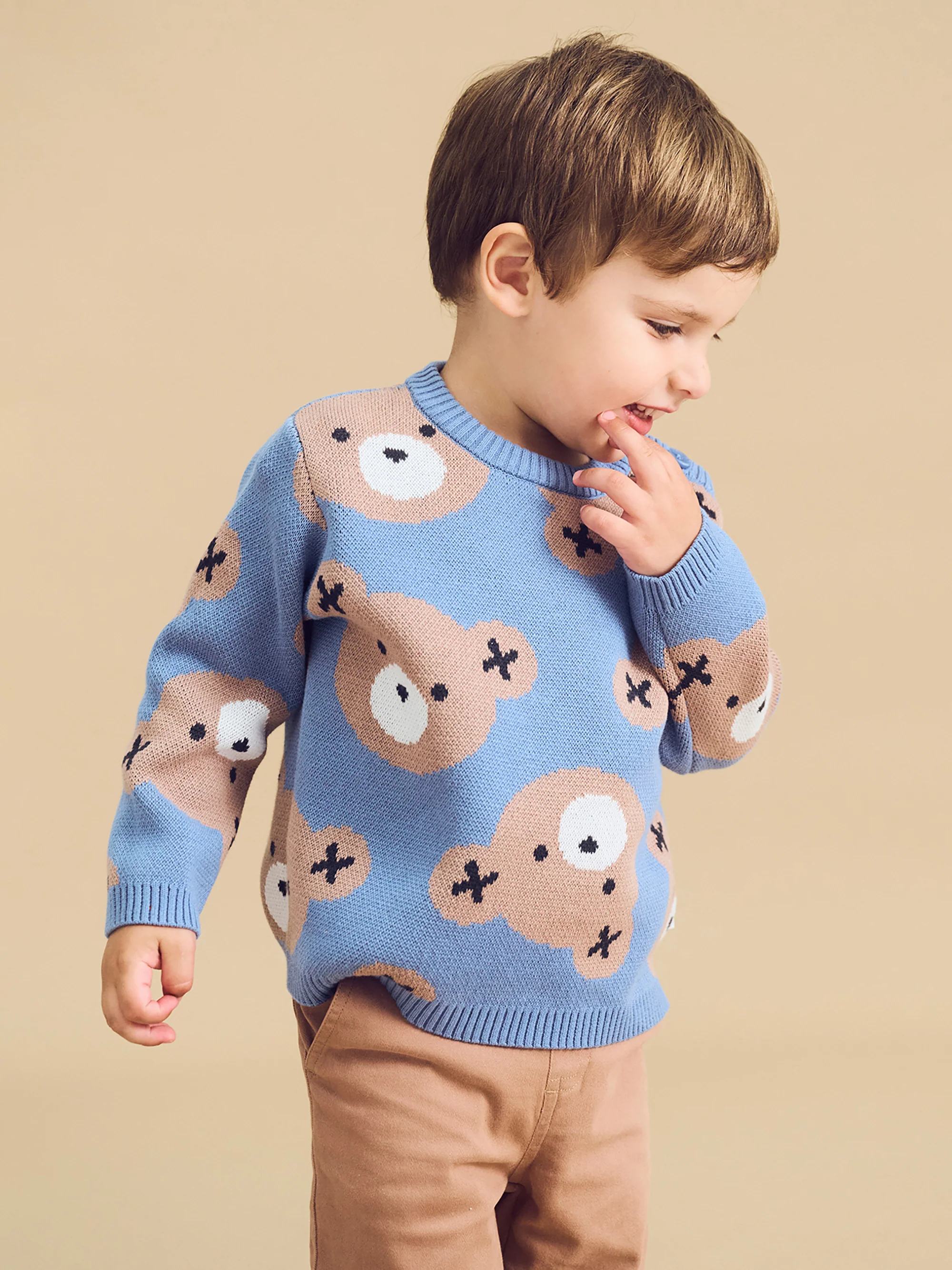 Huxbear Knit Jumper - Cornflower - Image 2
