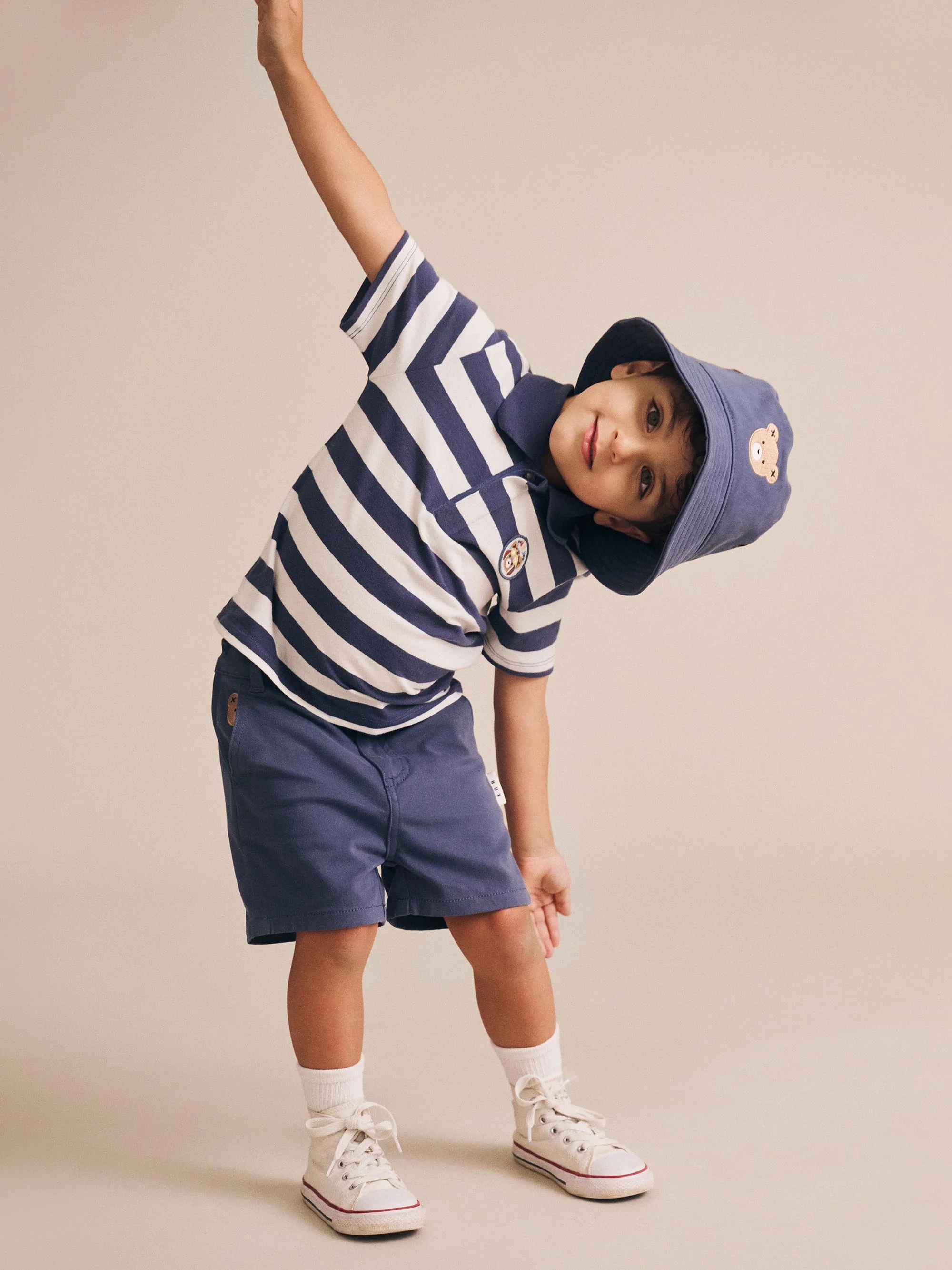 Huxbaby In the Navy Huxbear Chino Shorts - Image 3