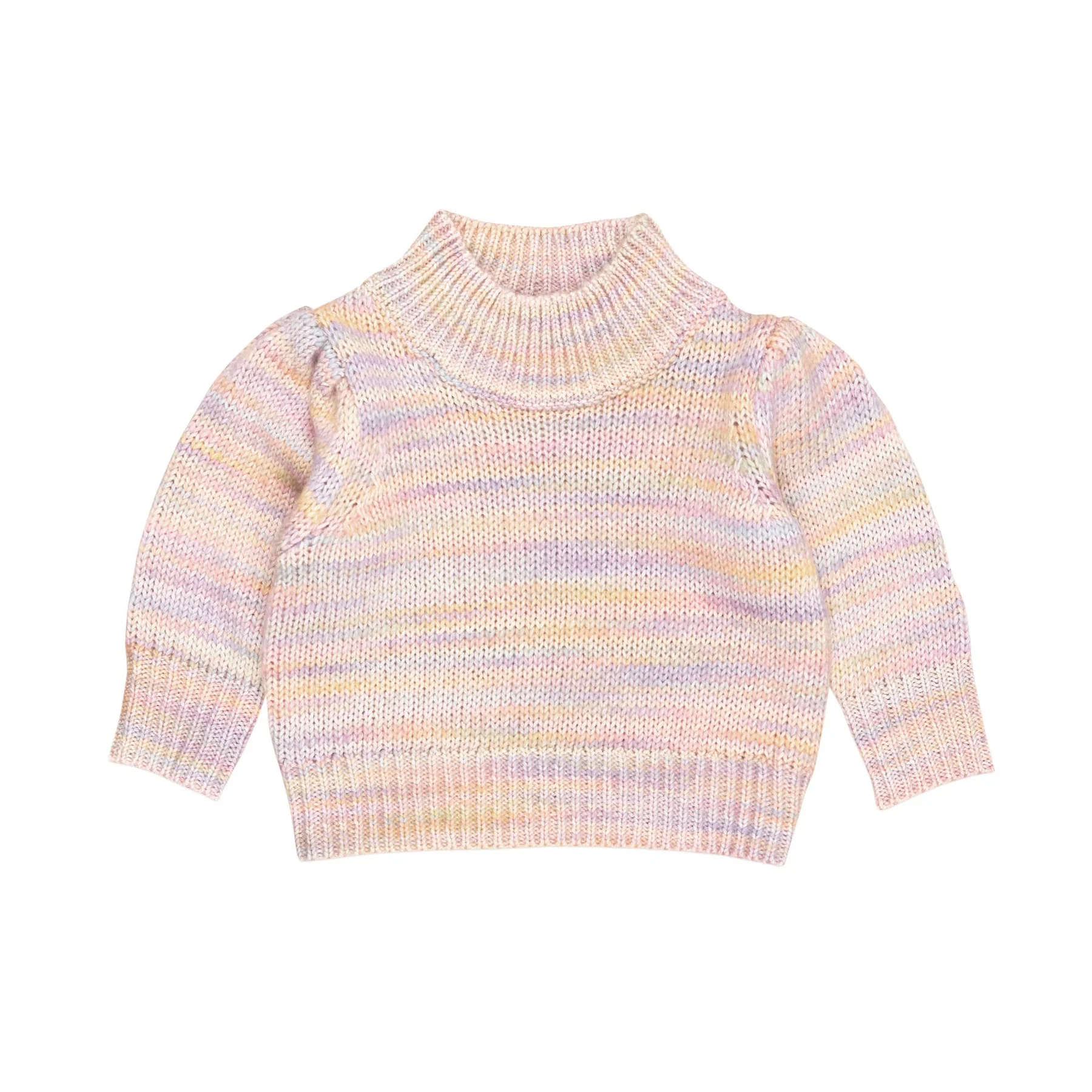 Knit Puff Jumper - Rainbow